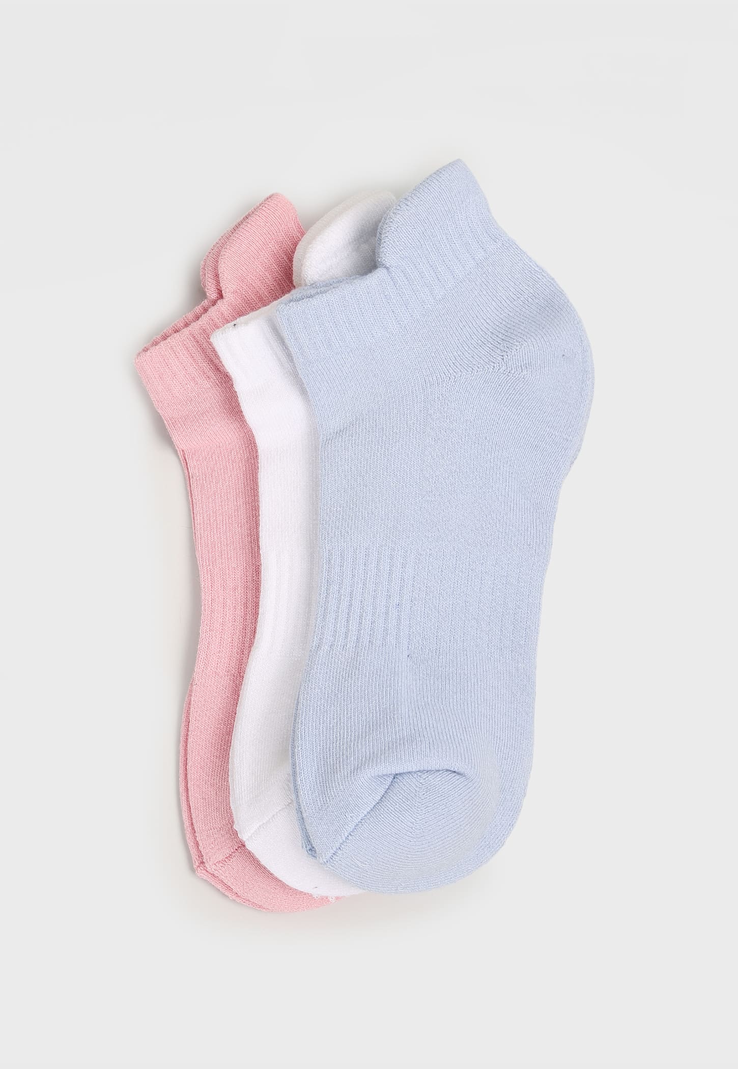 GINGER Solid Ankle-Length Socks - Pack of 3-image-18