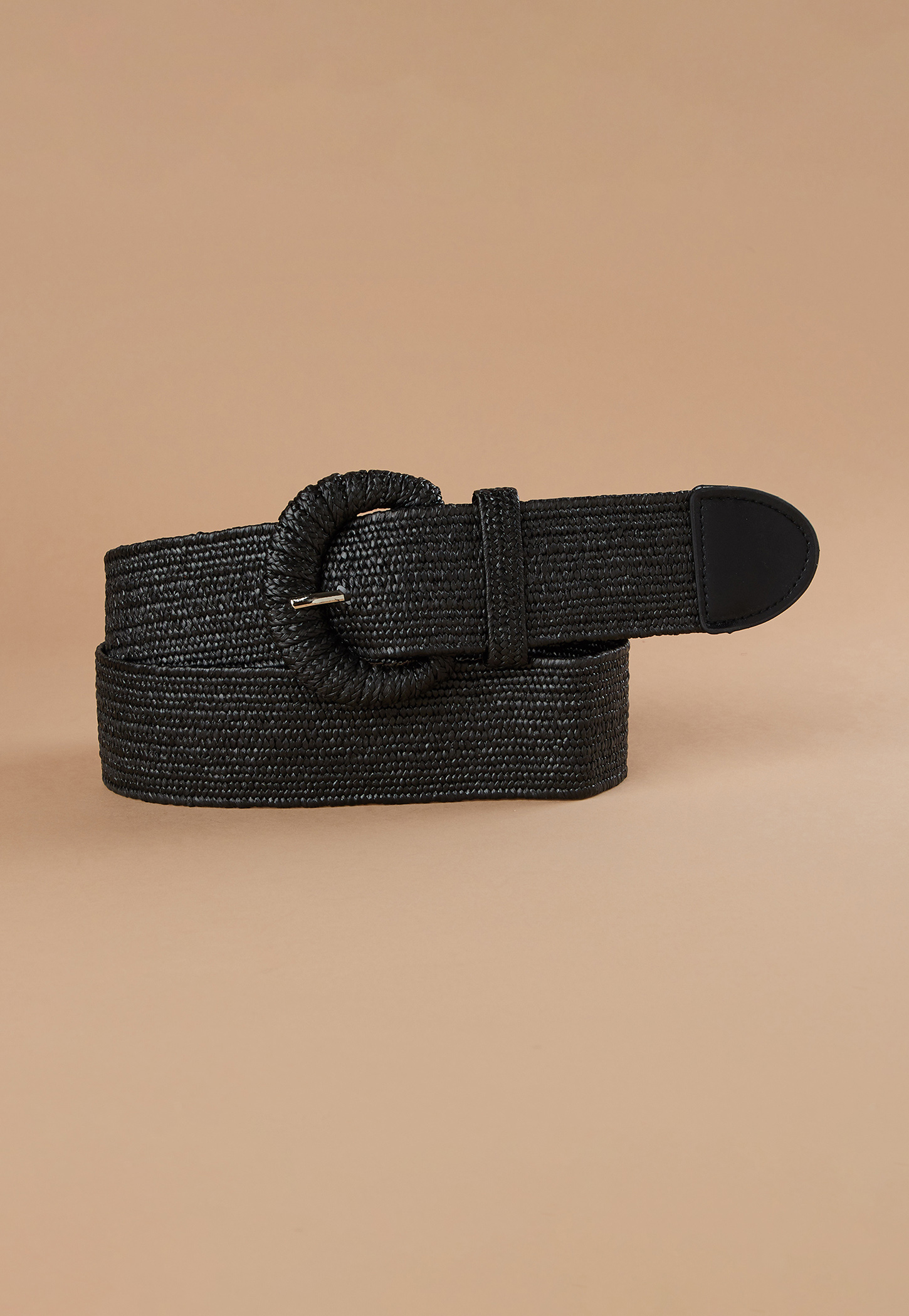 GINGER Textured Buckled Belt