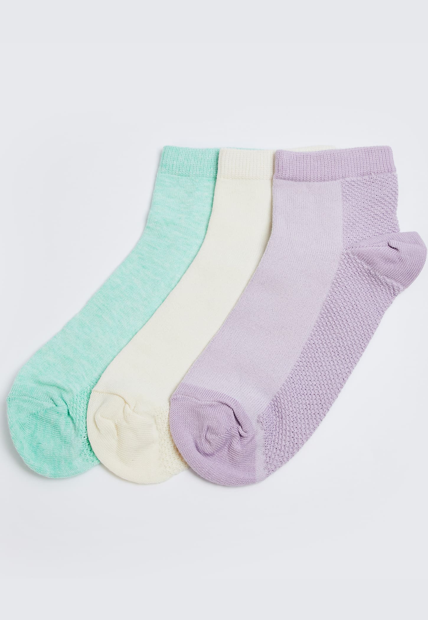 GINGER Knitted Ankle-Length Socks - Pack of 3-image-11