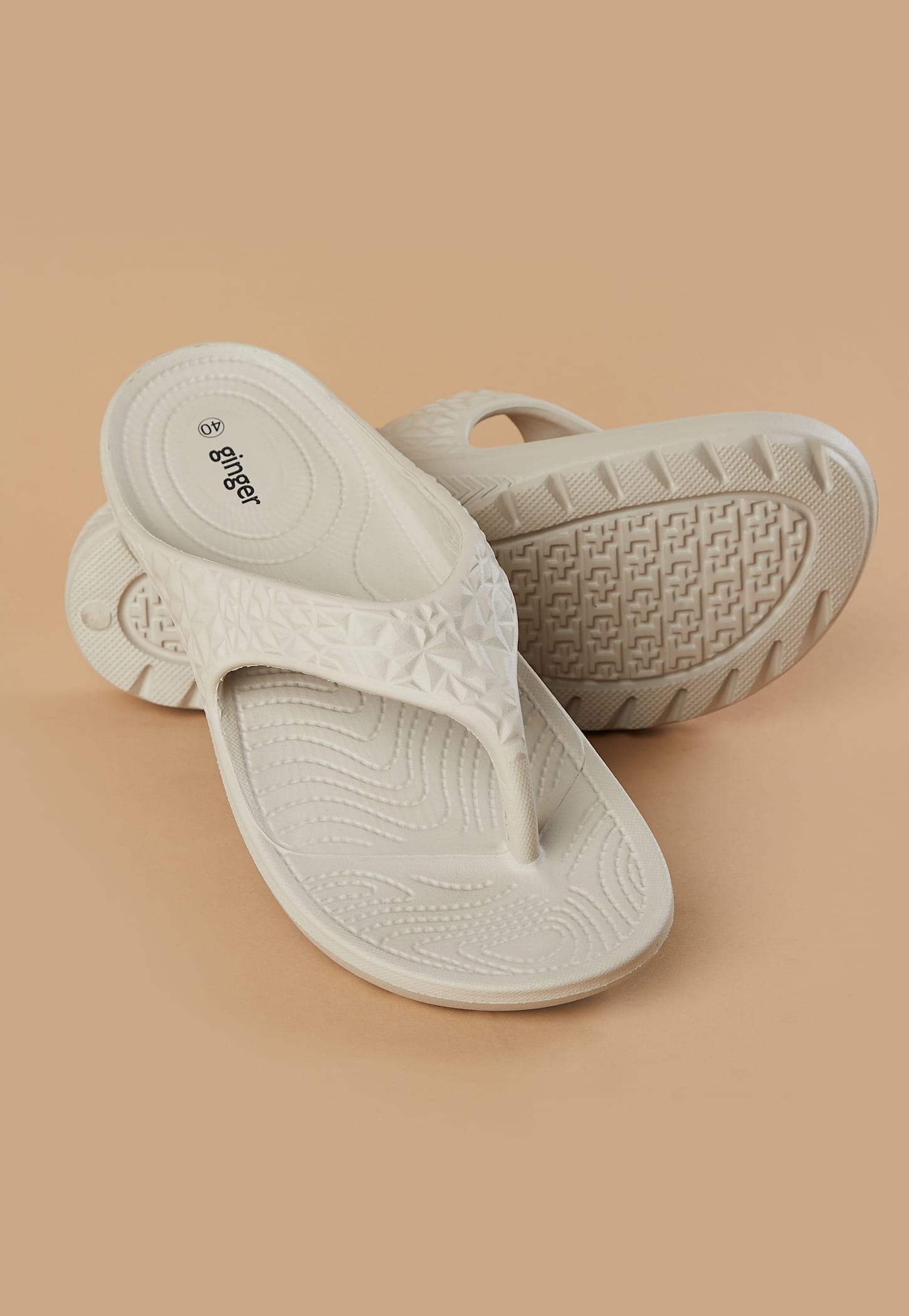 GINGER Textured Flip Flops-picture-39