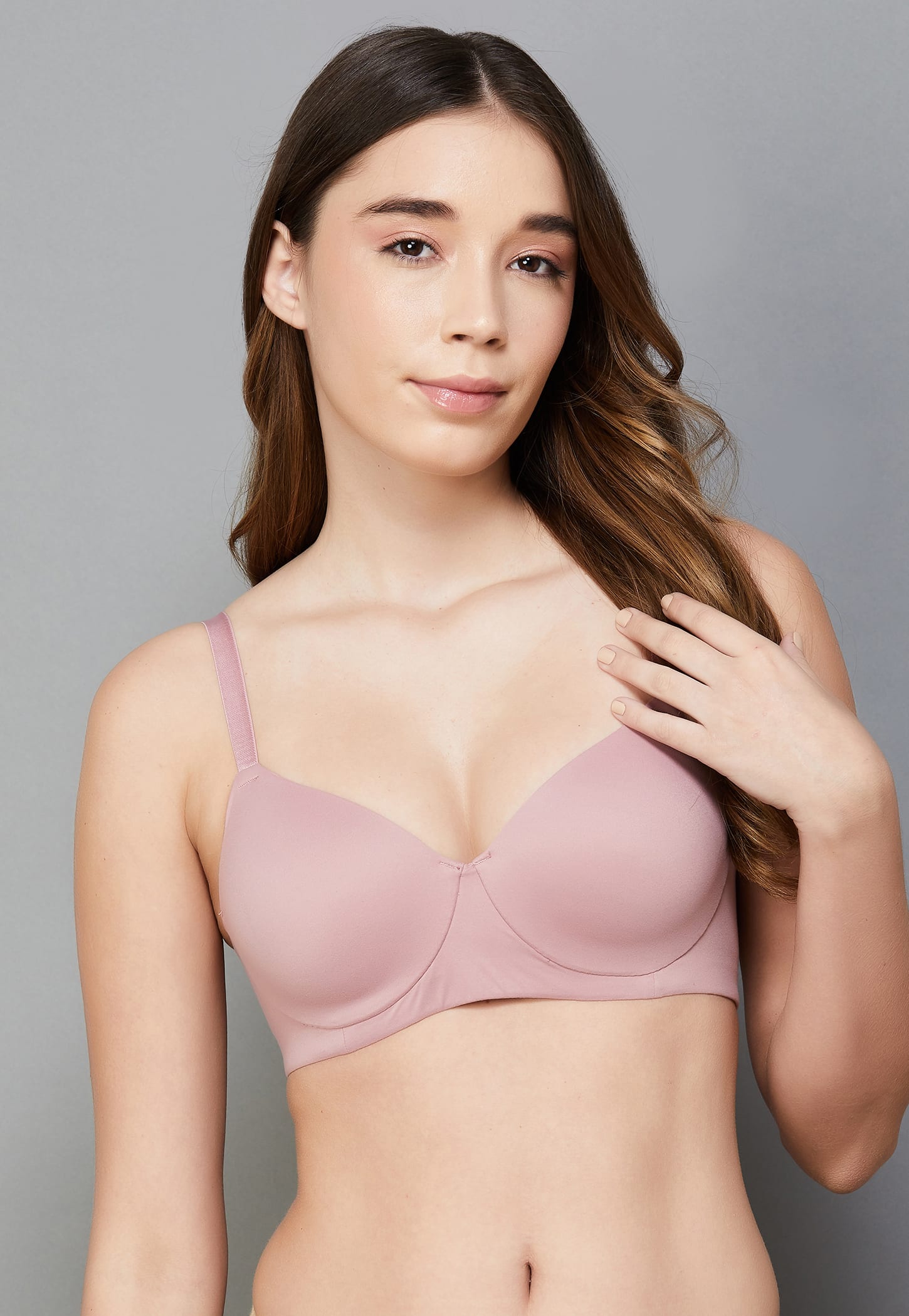 ENAMOR Solid Air-Brush Soft Padded Wired Lift Bra-picture-44