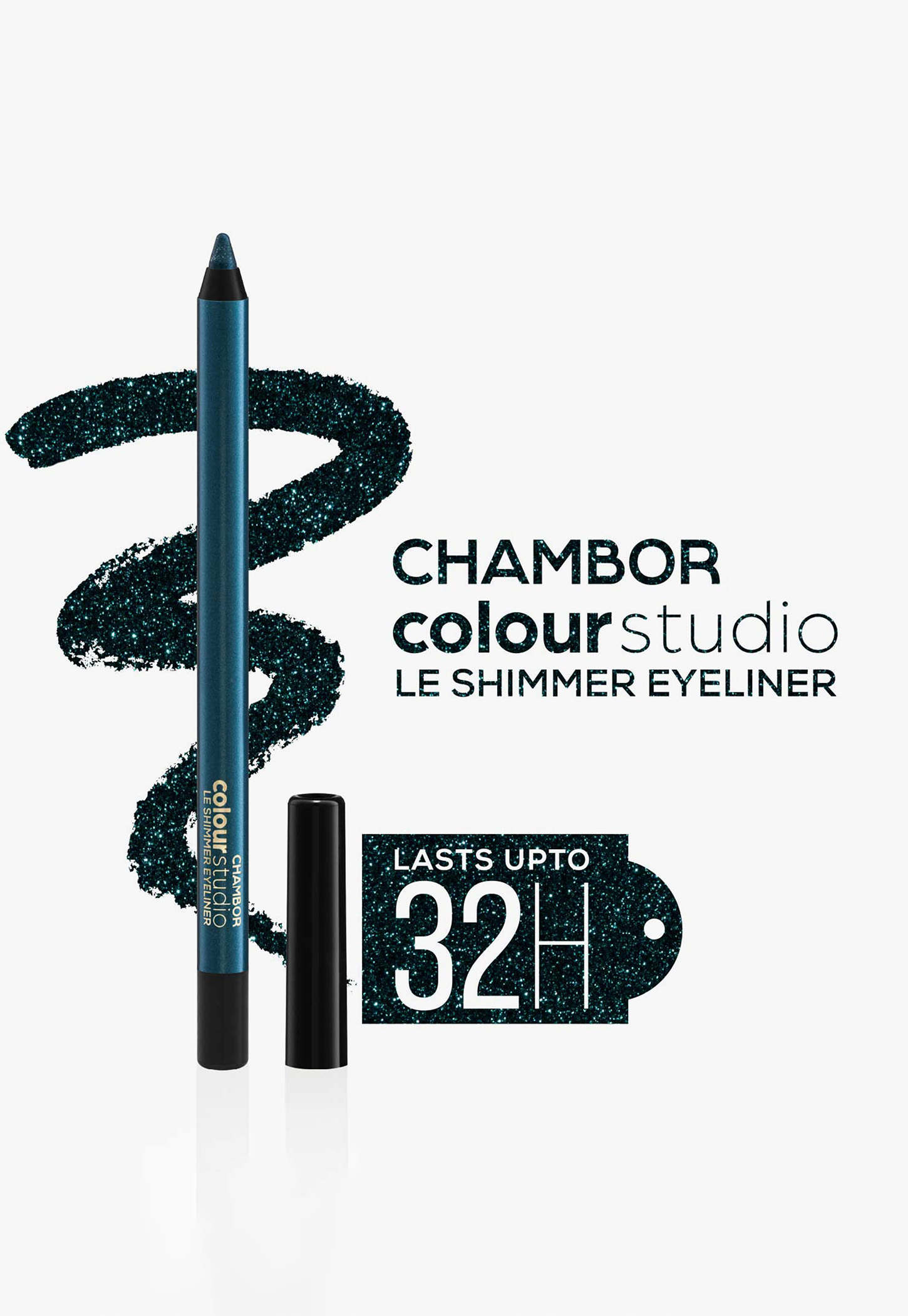 CHAMBOR Colour Studio Le Shimmer Eyeliner - Teal Sequins 06 - 1ml-picture-39