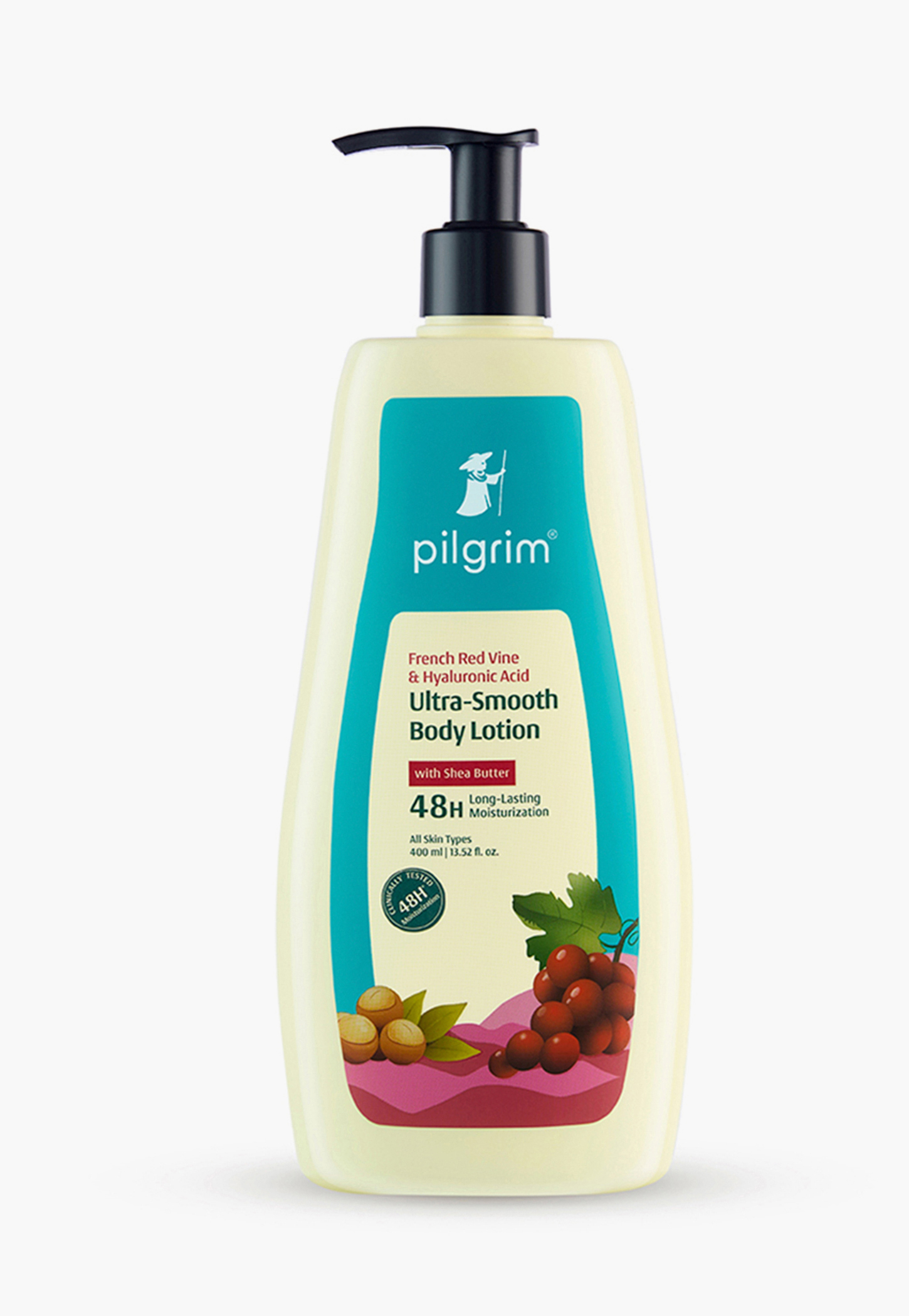 PILGRIM French Red Vine & Hyaluronic Acid Ultra-Smooth Body Lotion - 400ml-image-10