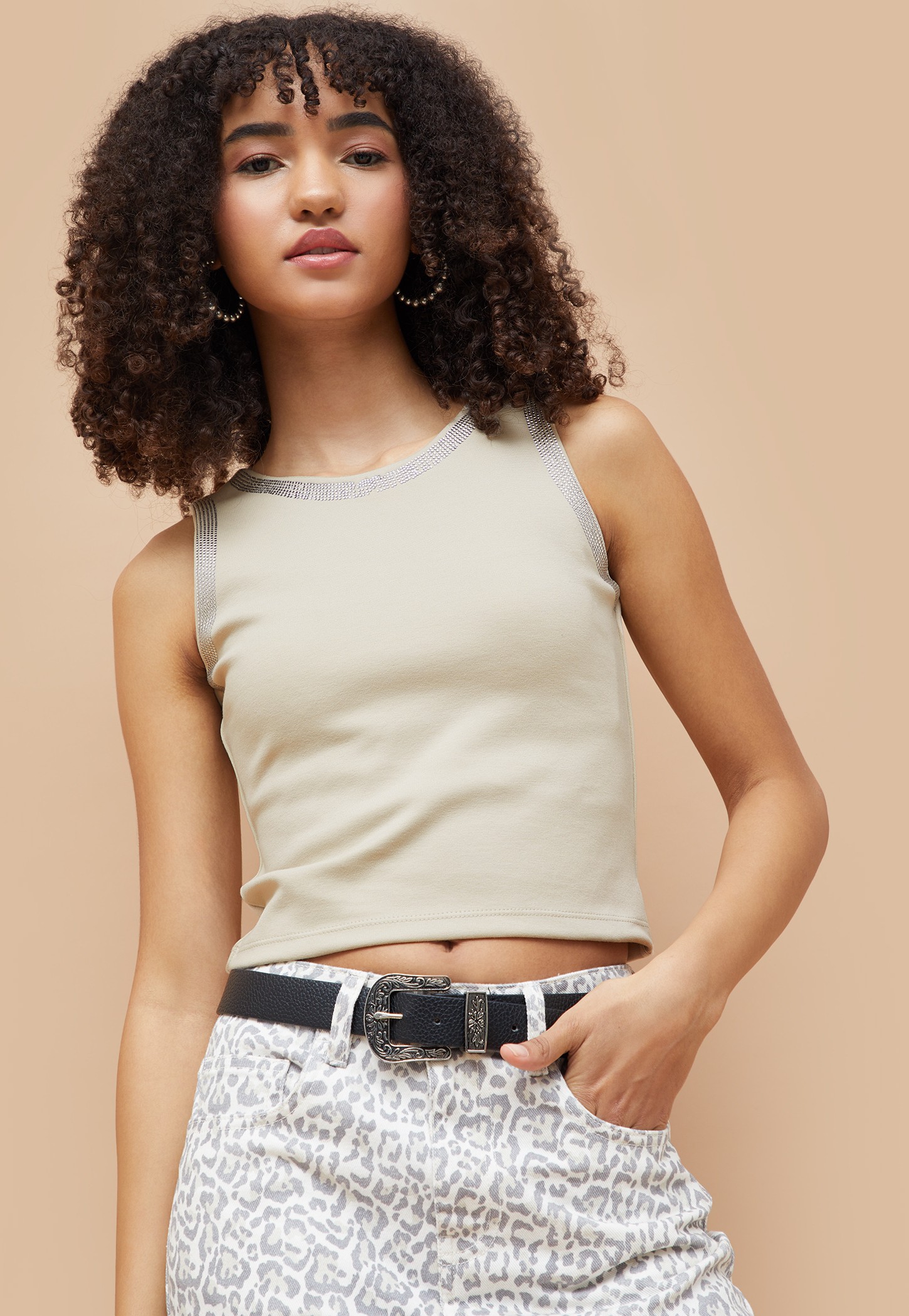GINGER Rhinestone Embellished Crop T-shirt-picture-40