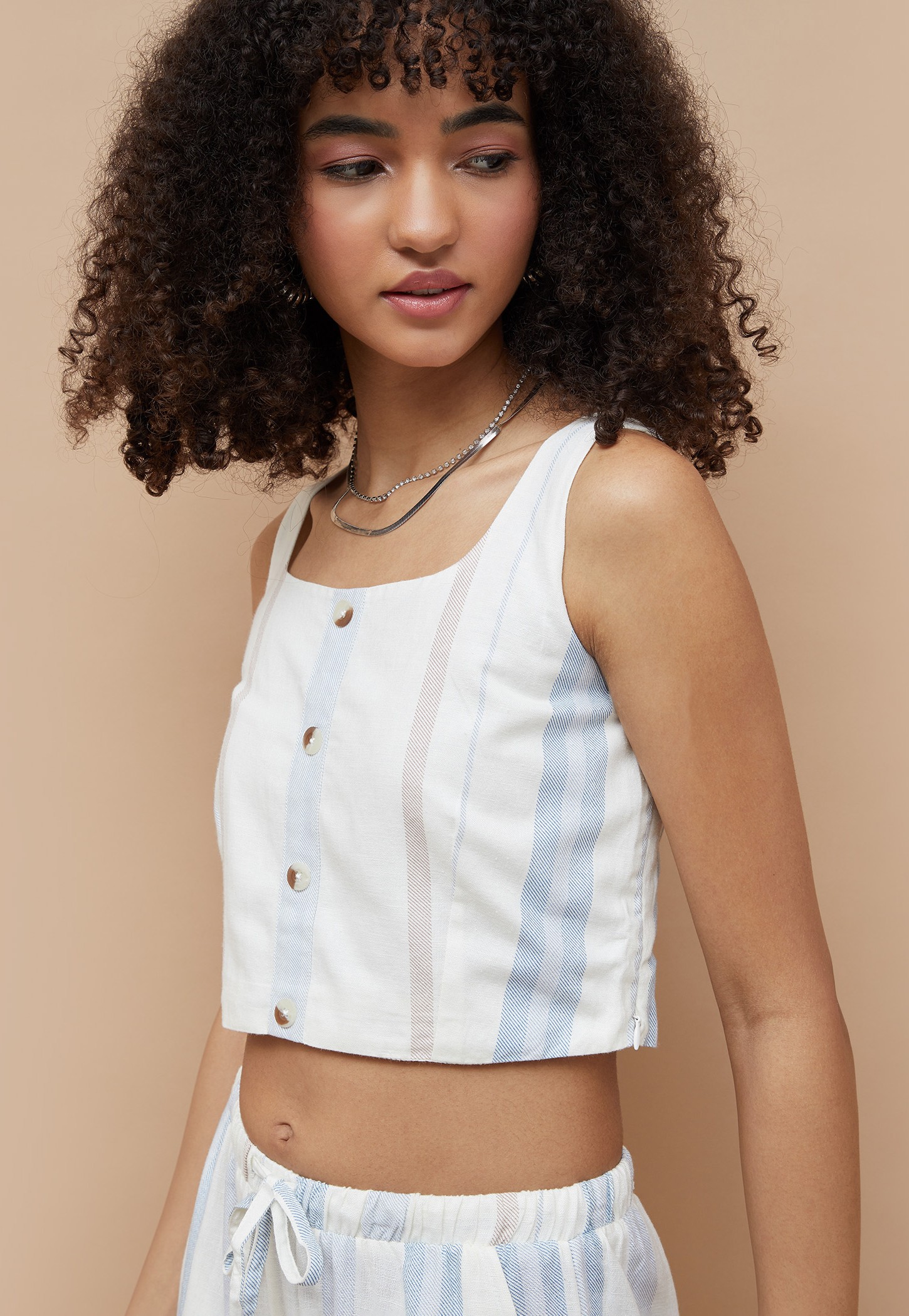 GINGER Striped Crop Top-picture-49