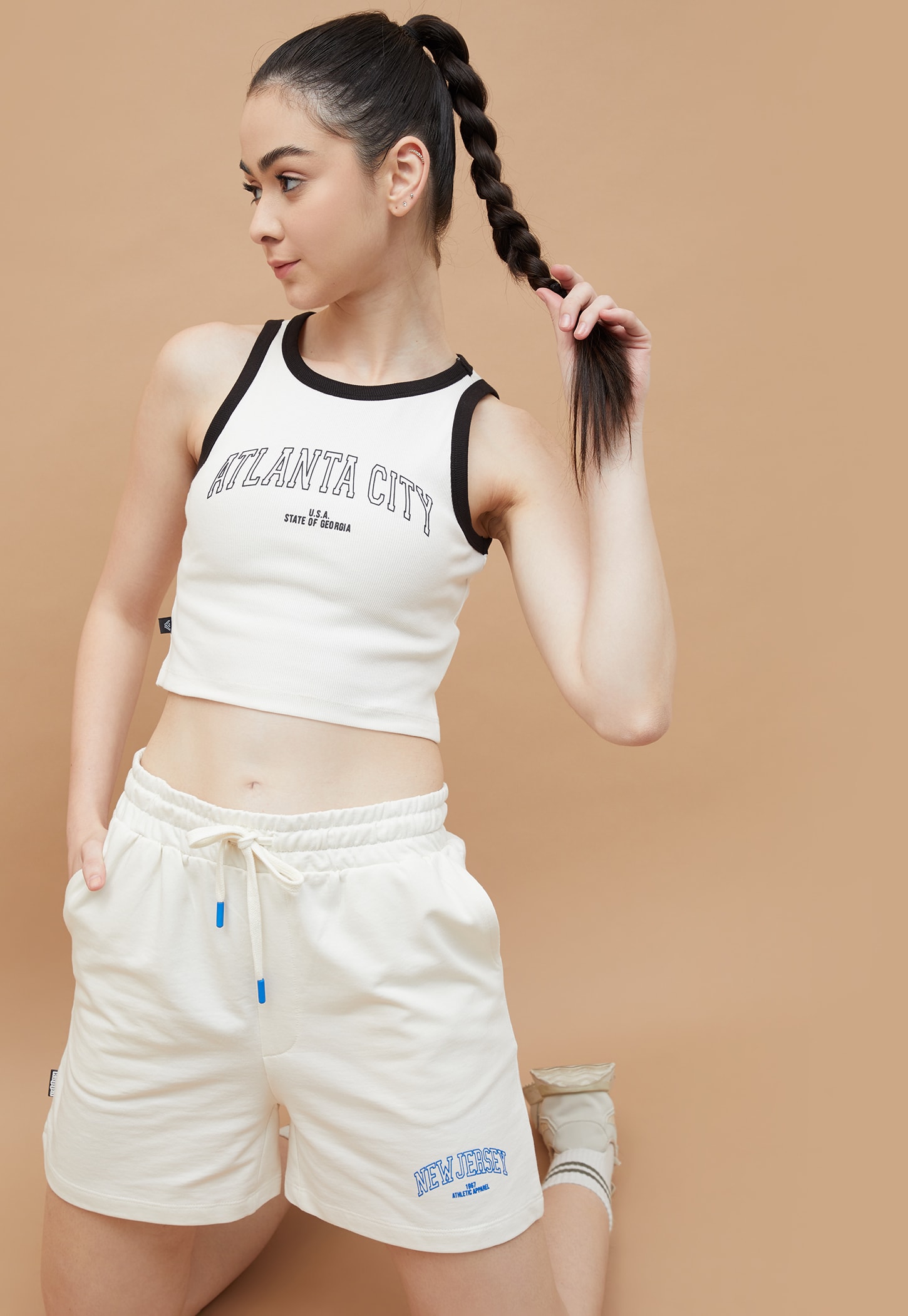 KAPPA Printed Sports Crop T-shirt