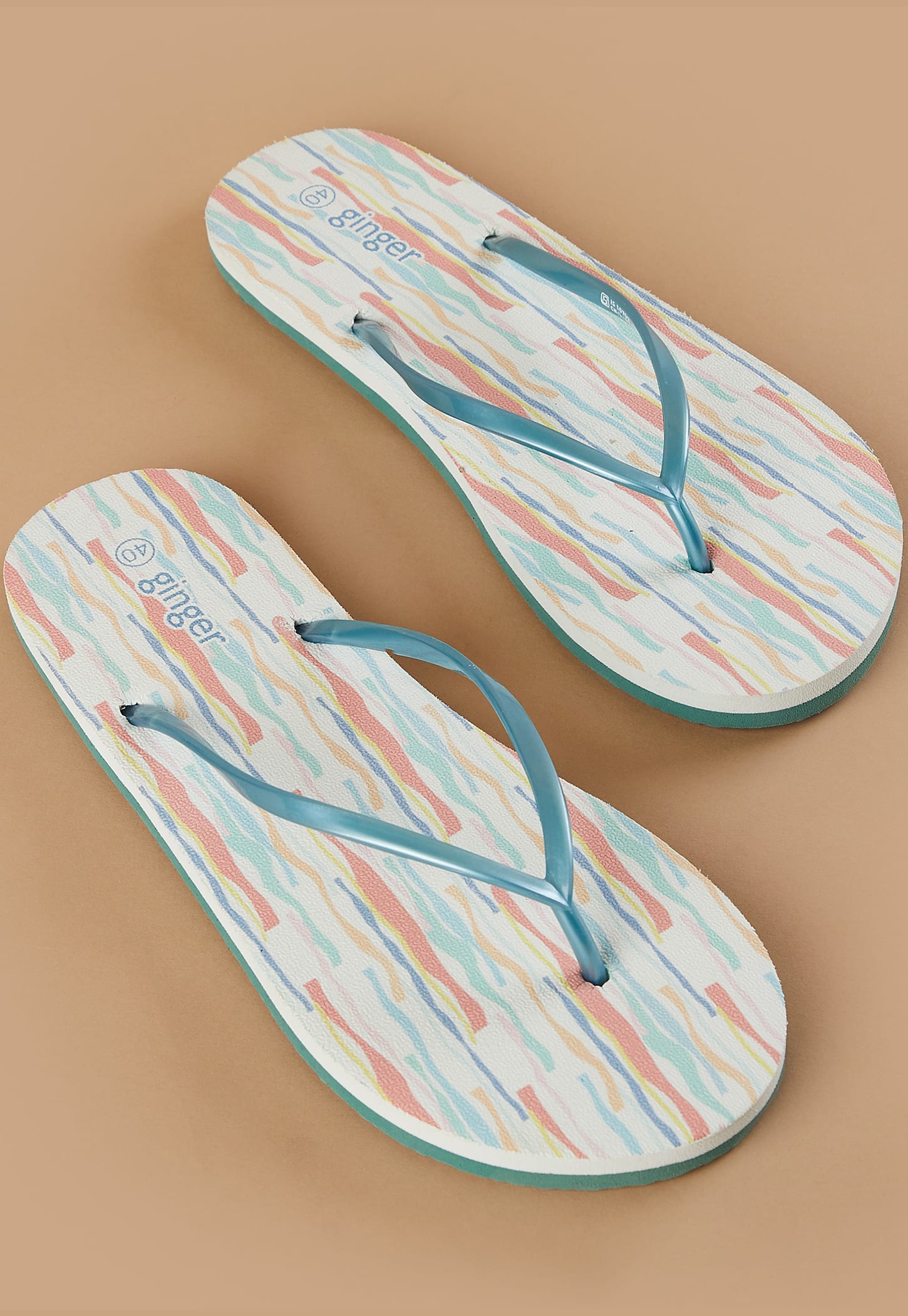 GINGER Abstract Print Flip Flops-picture-25