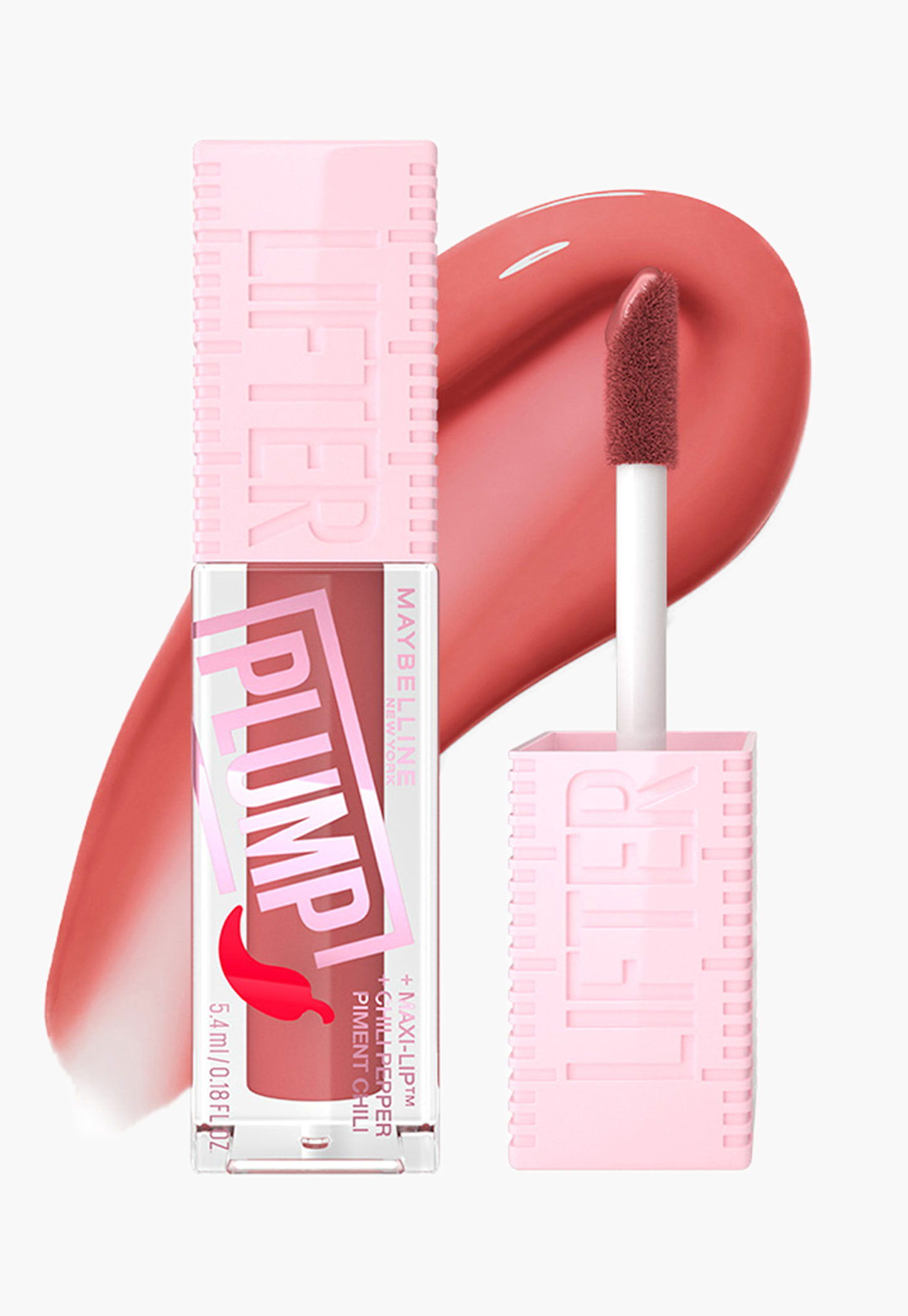 MAYBELLINE NEW YORK Lifter Plump Lip Gloss - Peach Fever - 5.4ml-image-1