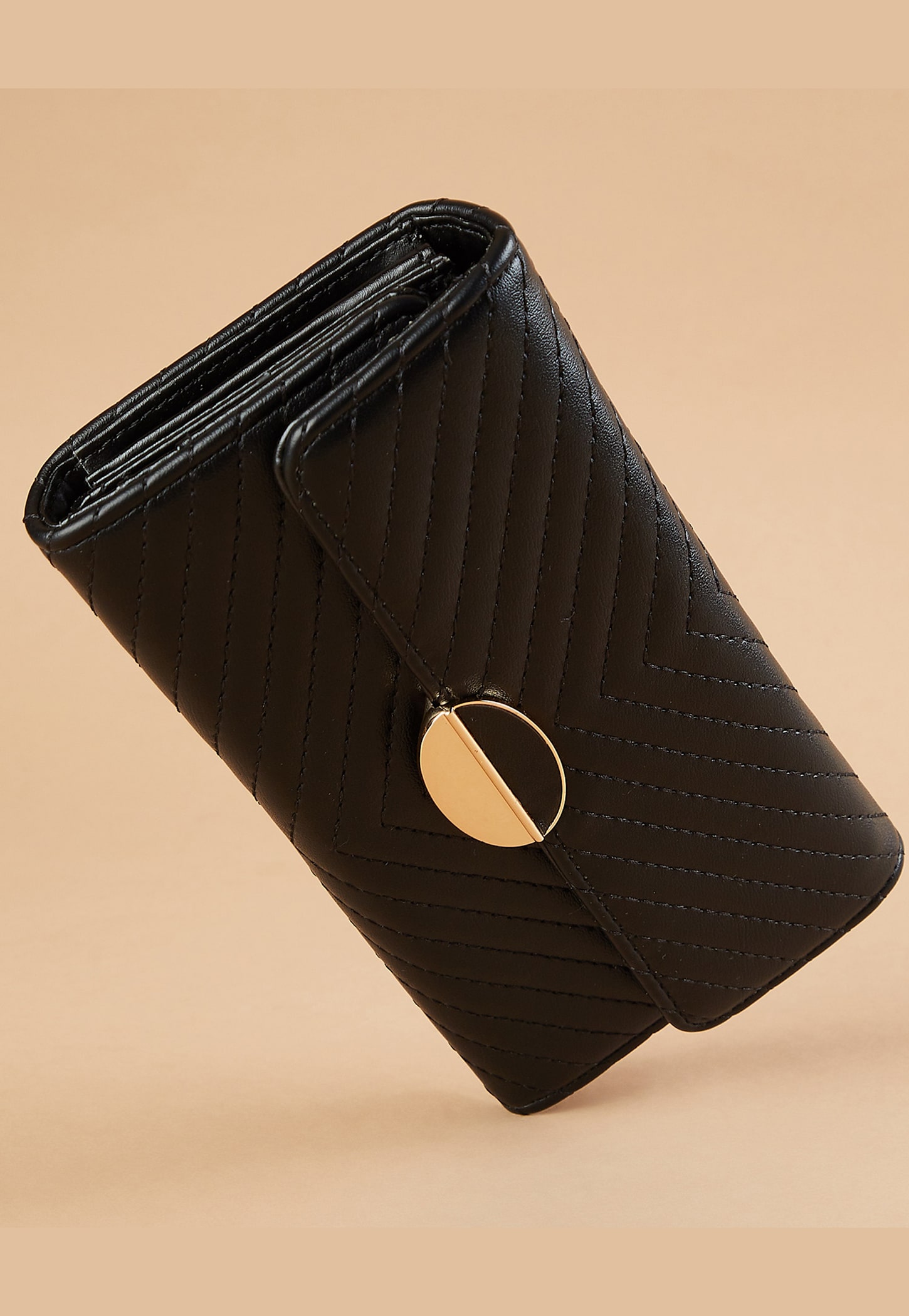 GINGER Textured Three Fold Wallet