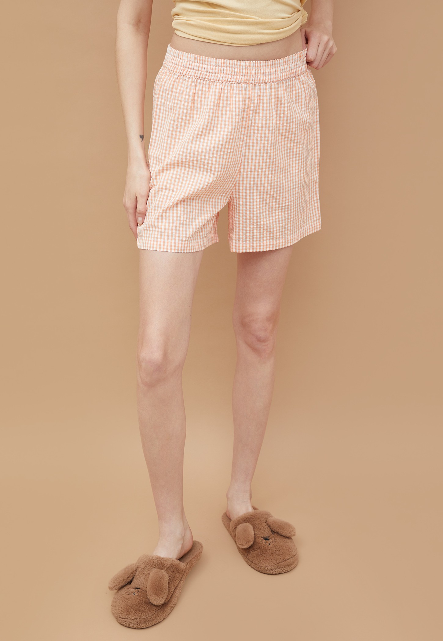 GINGER Checked Lounge Shorts-picture-29