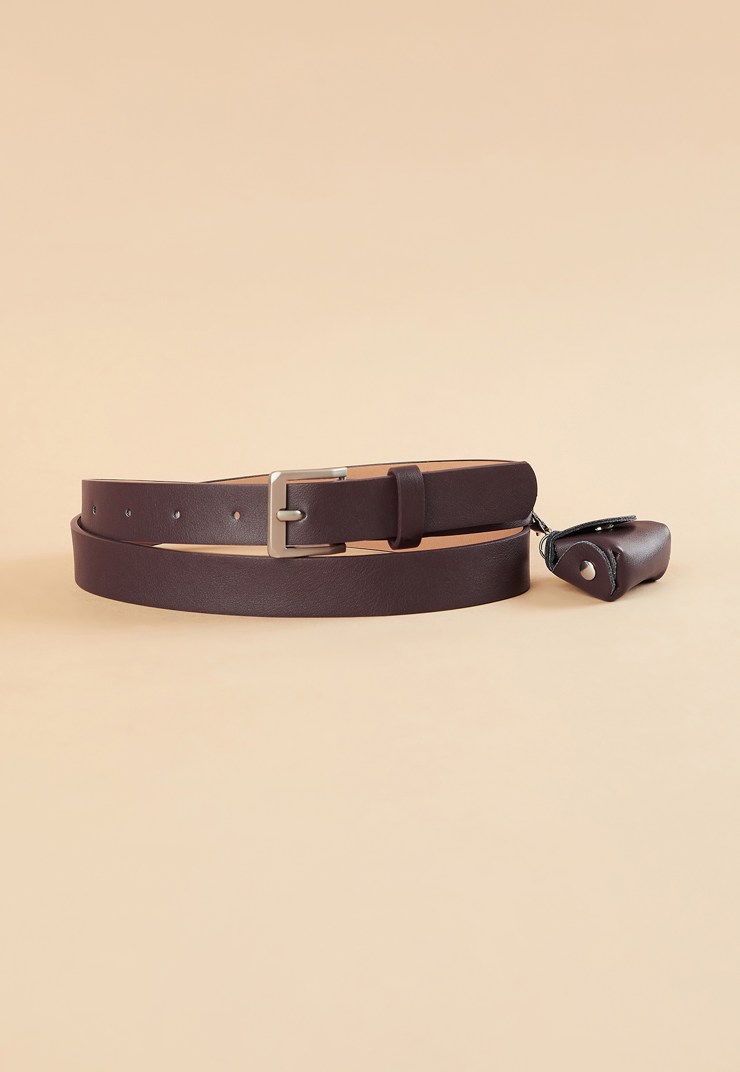 GINGER Solid Belt with Mini Pouch