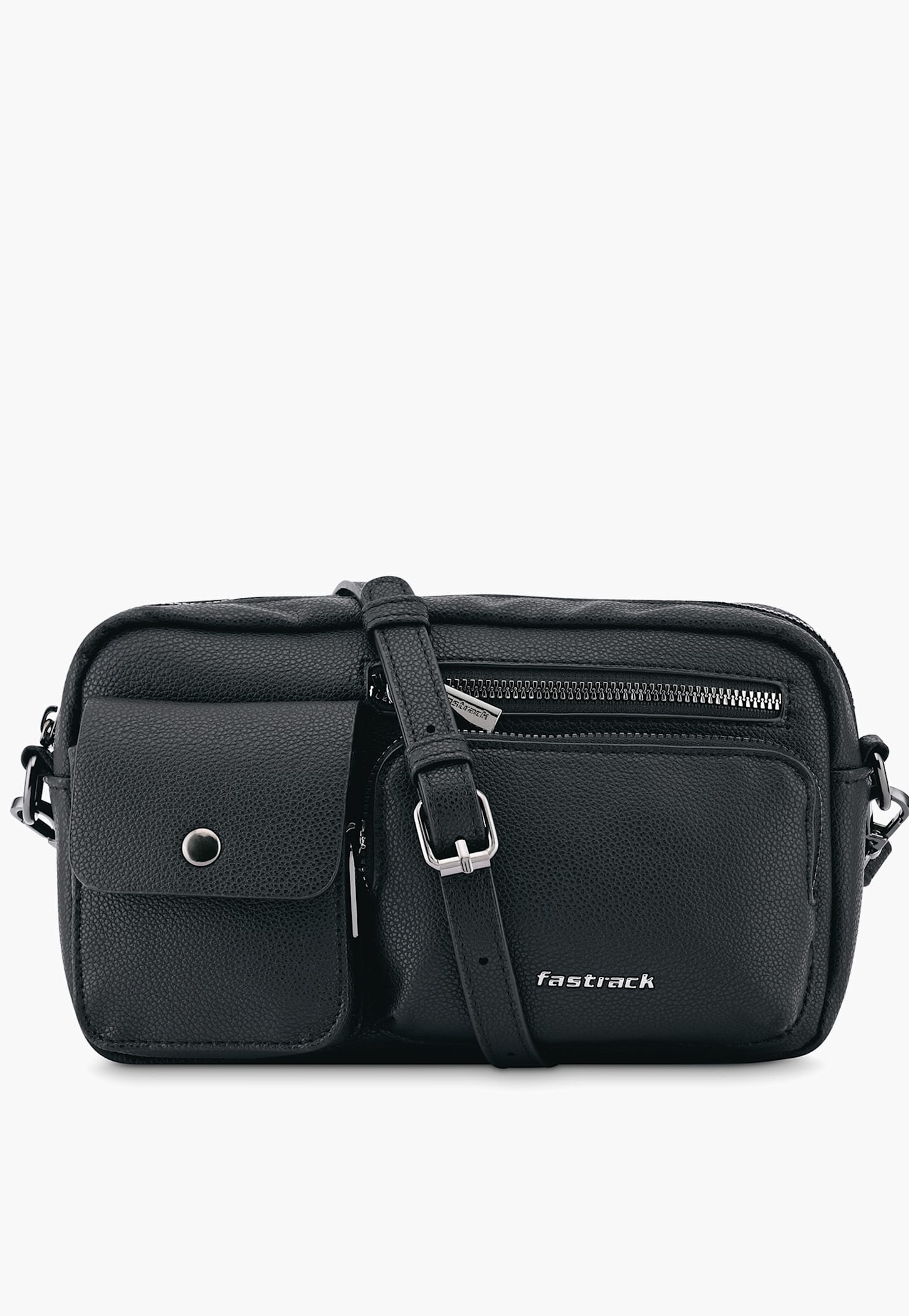 FASTRACK Zip-Zone Textured Sling Bag