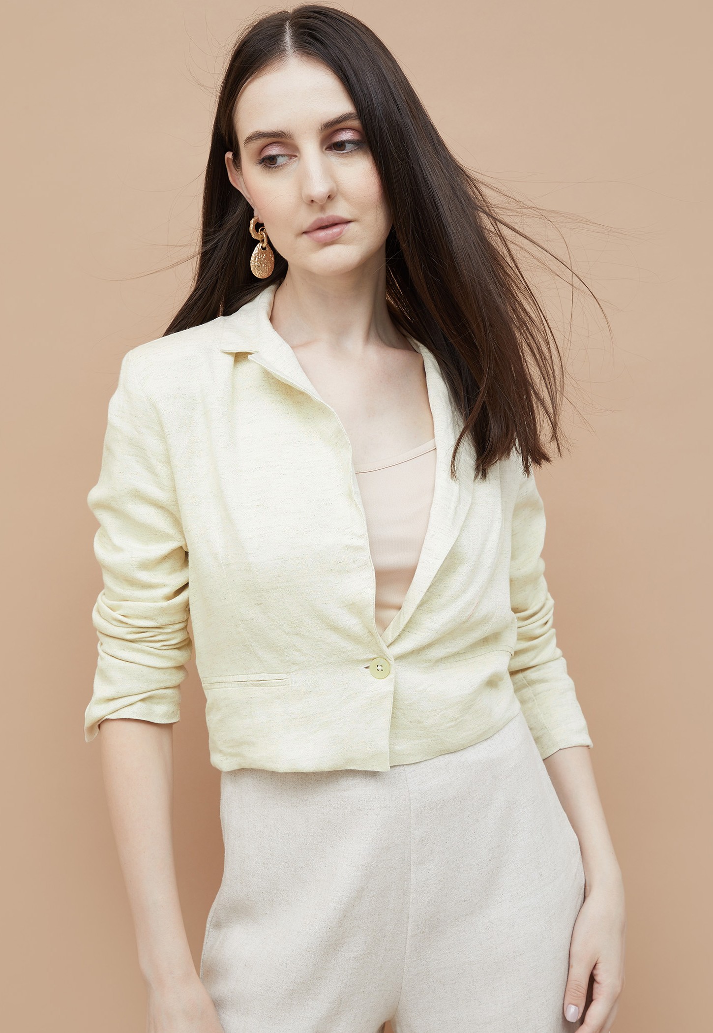 CODE Solid Crop Jacket-image-5