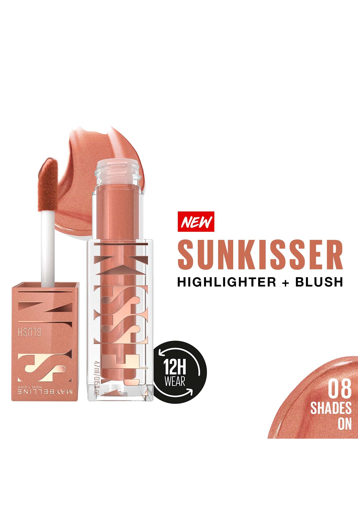 MAYBELLINE NEW YORK Sunkisser Highlighter + Blush - Shades On - 4.7g-picture-24