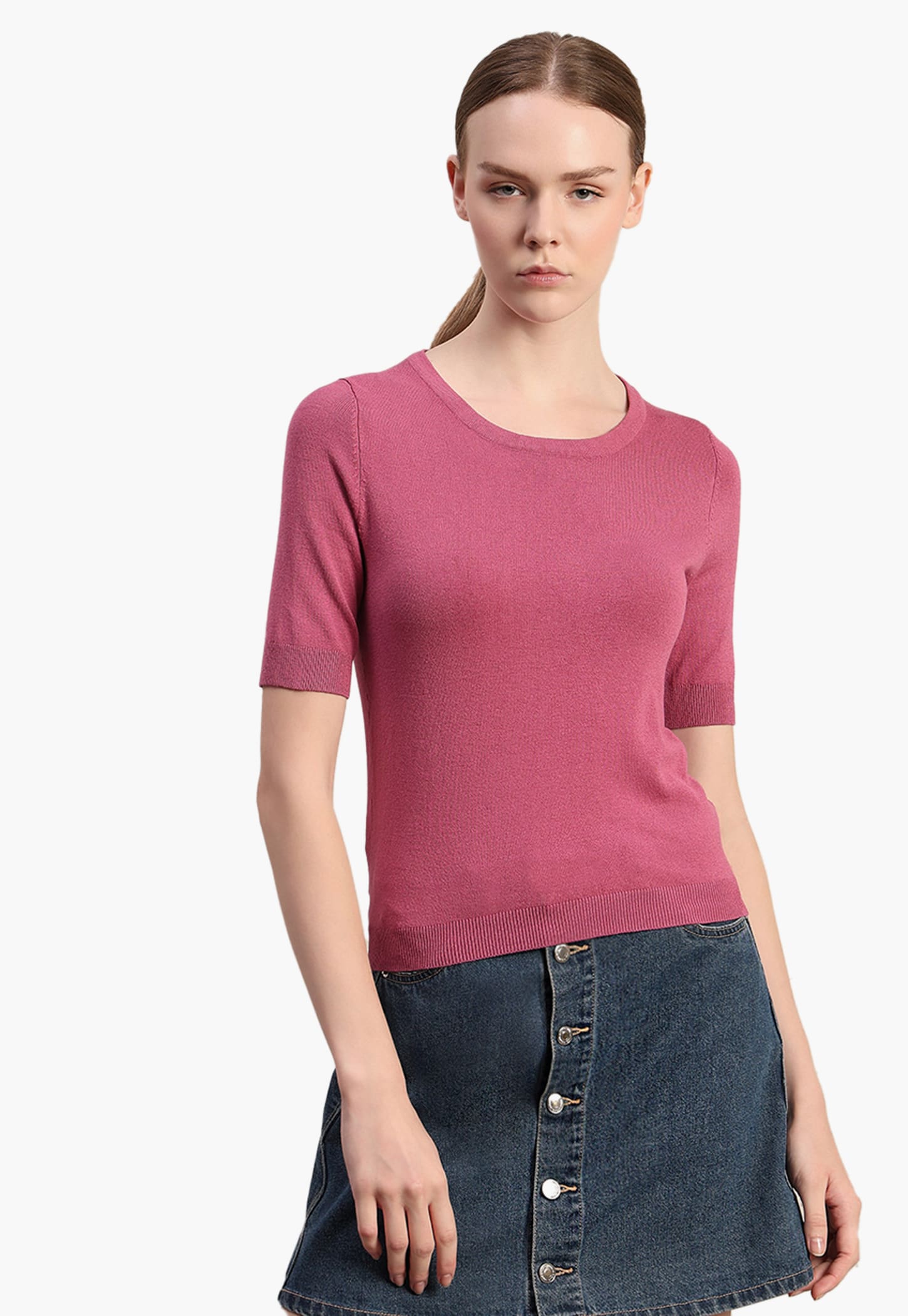 VERO MODA Solid Knitted Top-picture-45