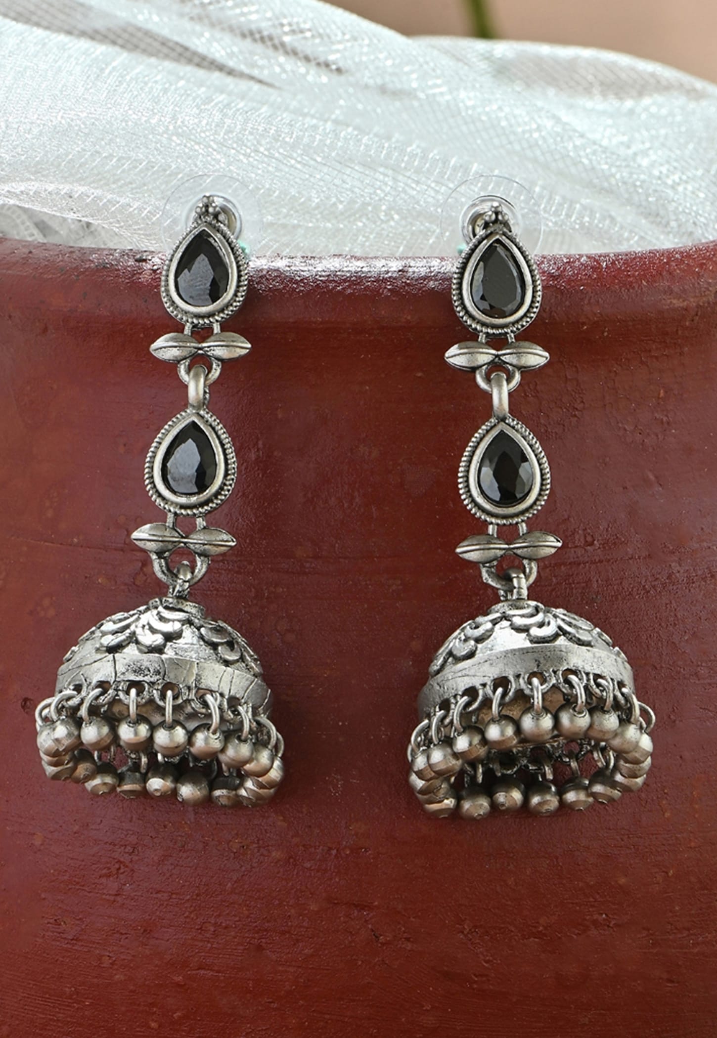 FIDA Oxidized Jhumaks-picture-34
