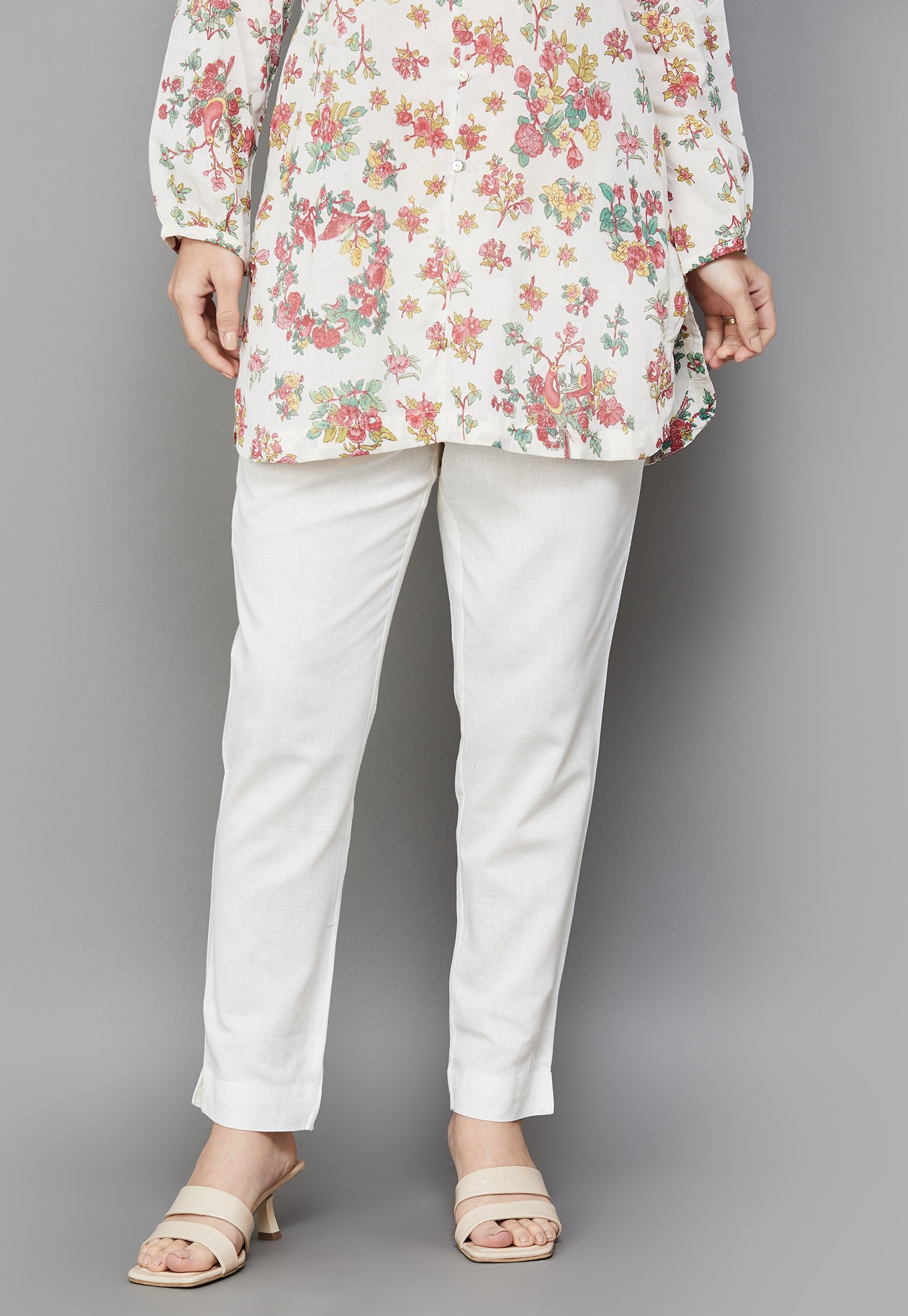 W Solid Straight Pants-picture-26