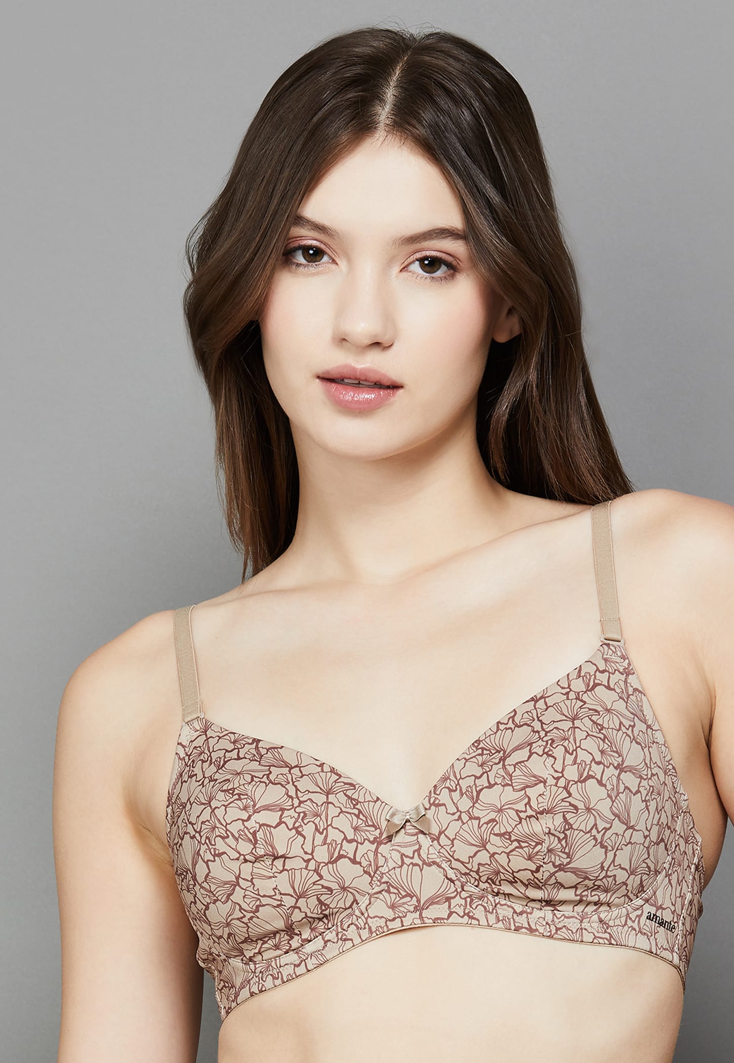 AMANTE Printed Padded Non-Wired T-shirt Bra-image-7