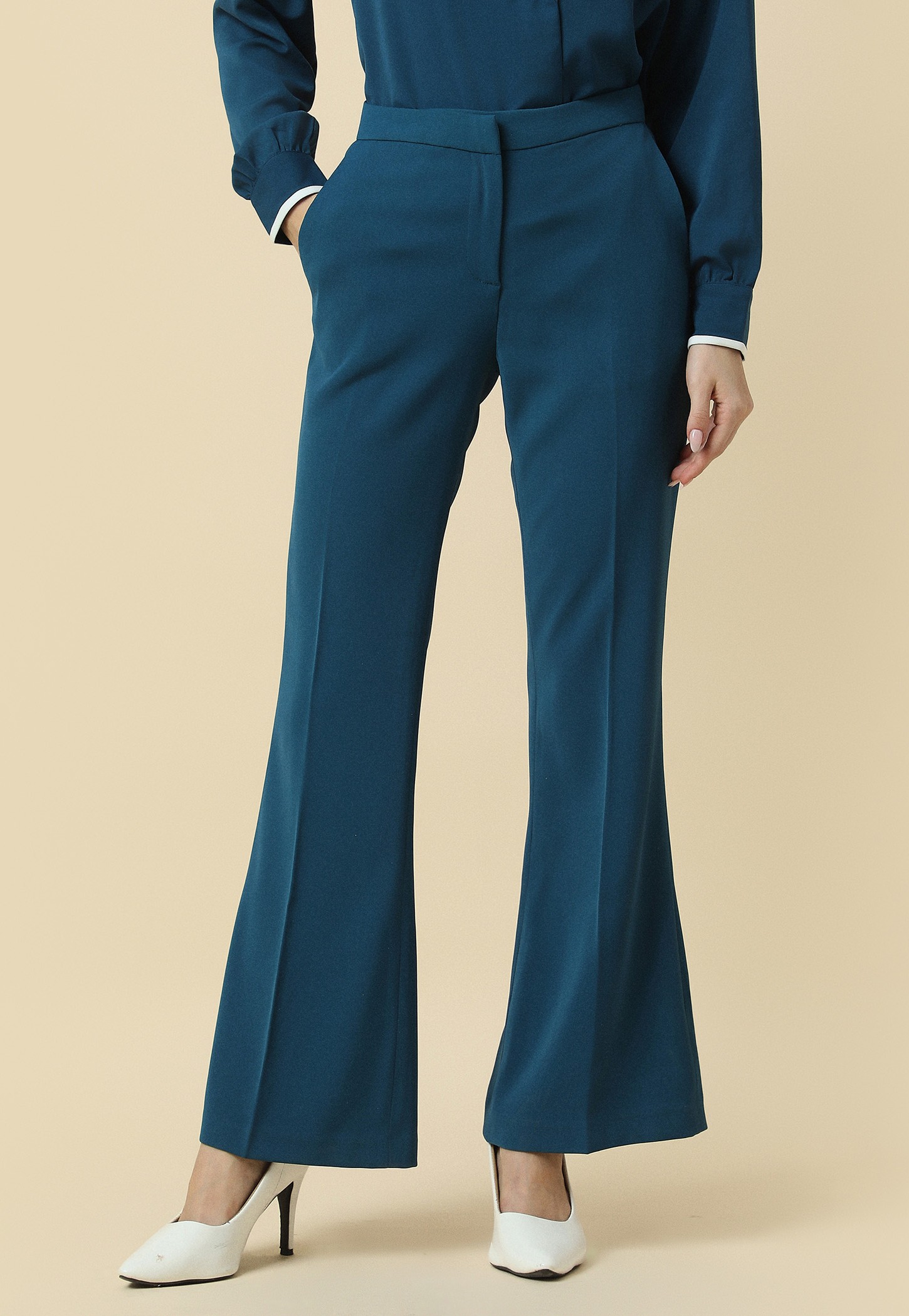 ALLEN SOLLY Solid Trousers-image-7