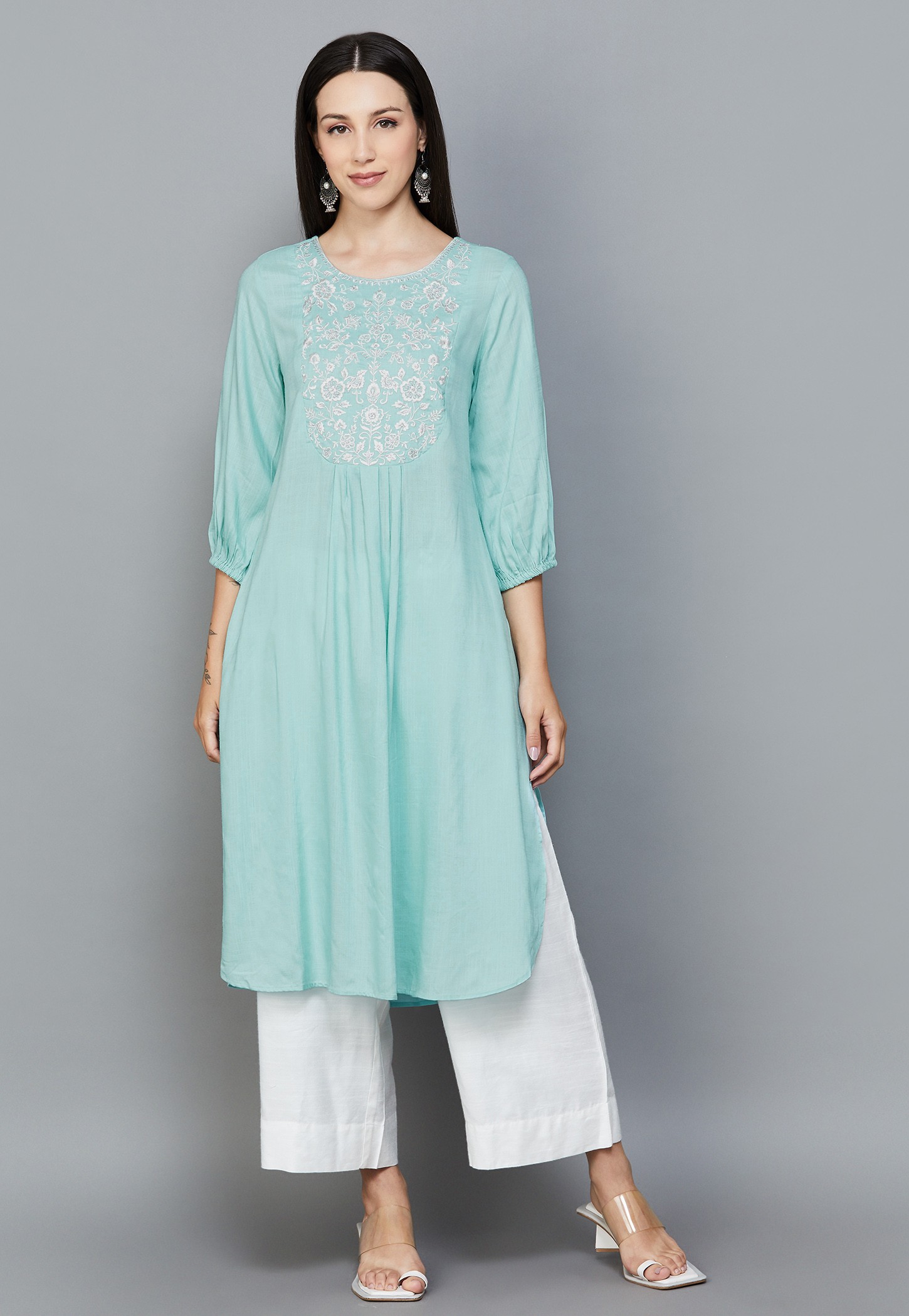BIBA Embroidered Straight Kurta-picture-34
