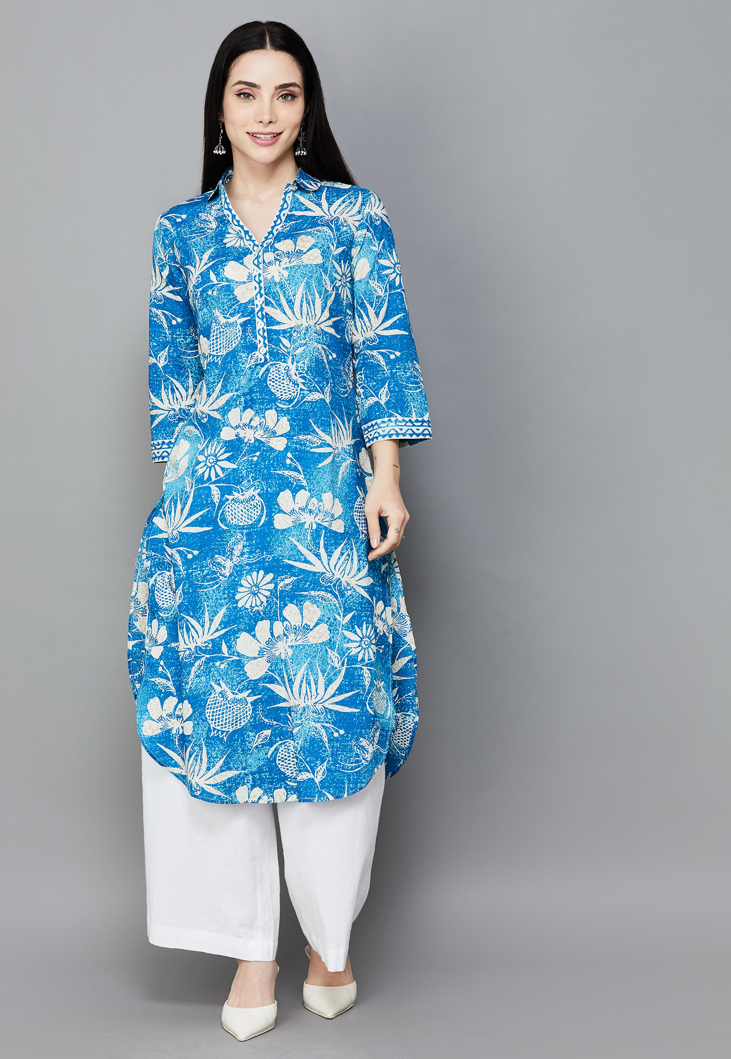 BIBA Floral Print Straight Kurta-picture-37