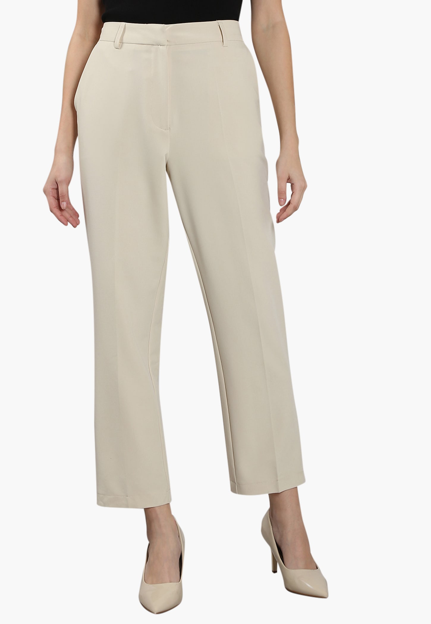 VERO MODA Solid Trousers-picture-47