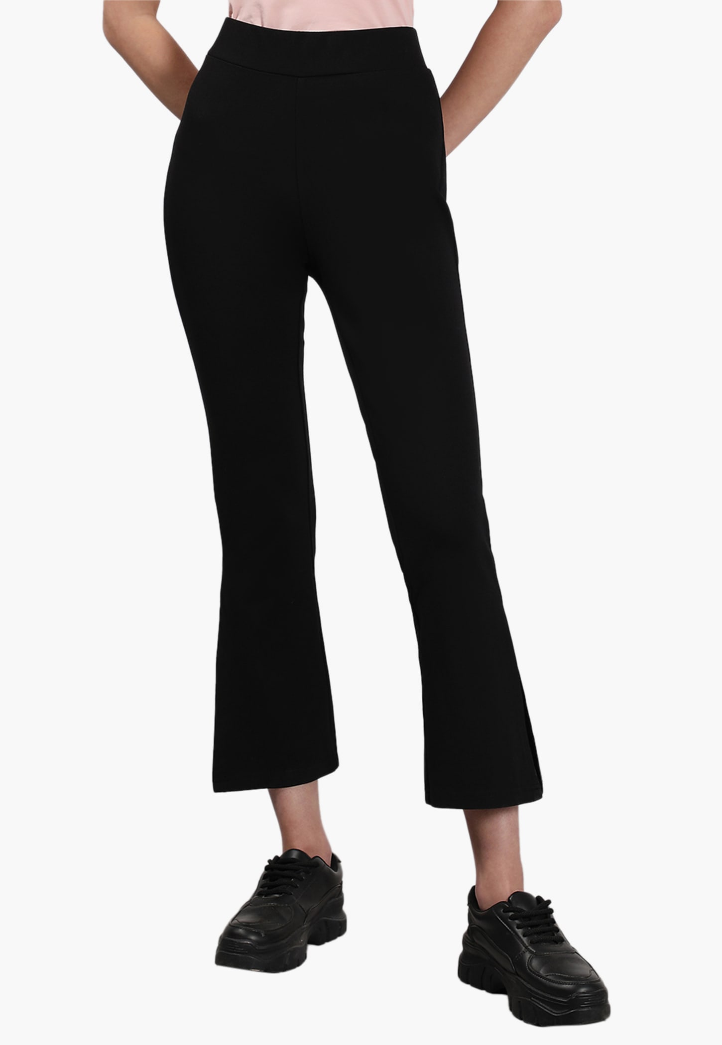 VERO MODA Solid Bootcut Trousers-picture-49