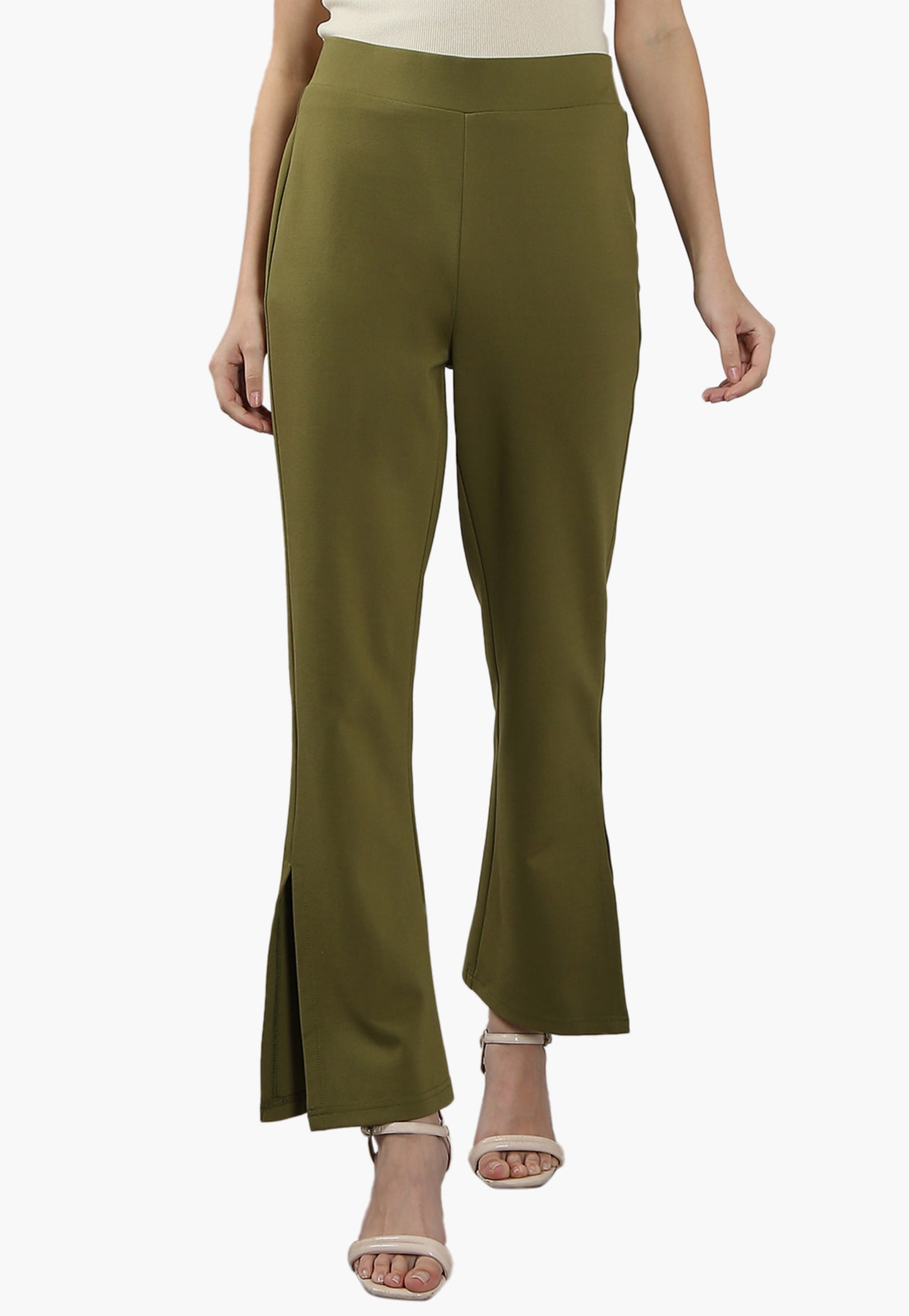 VERO MODA Solid Bootcut Trousers-picture-13