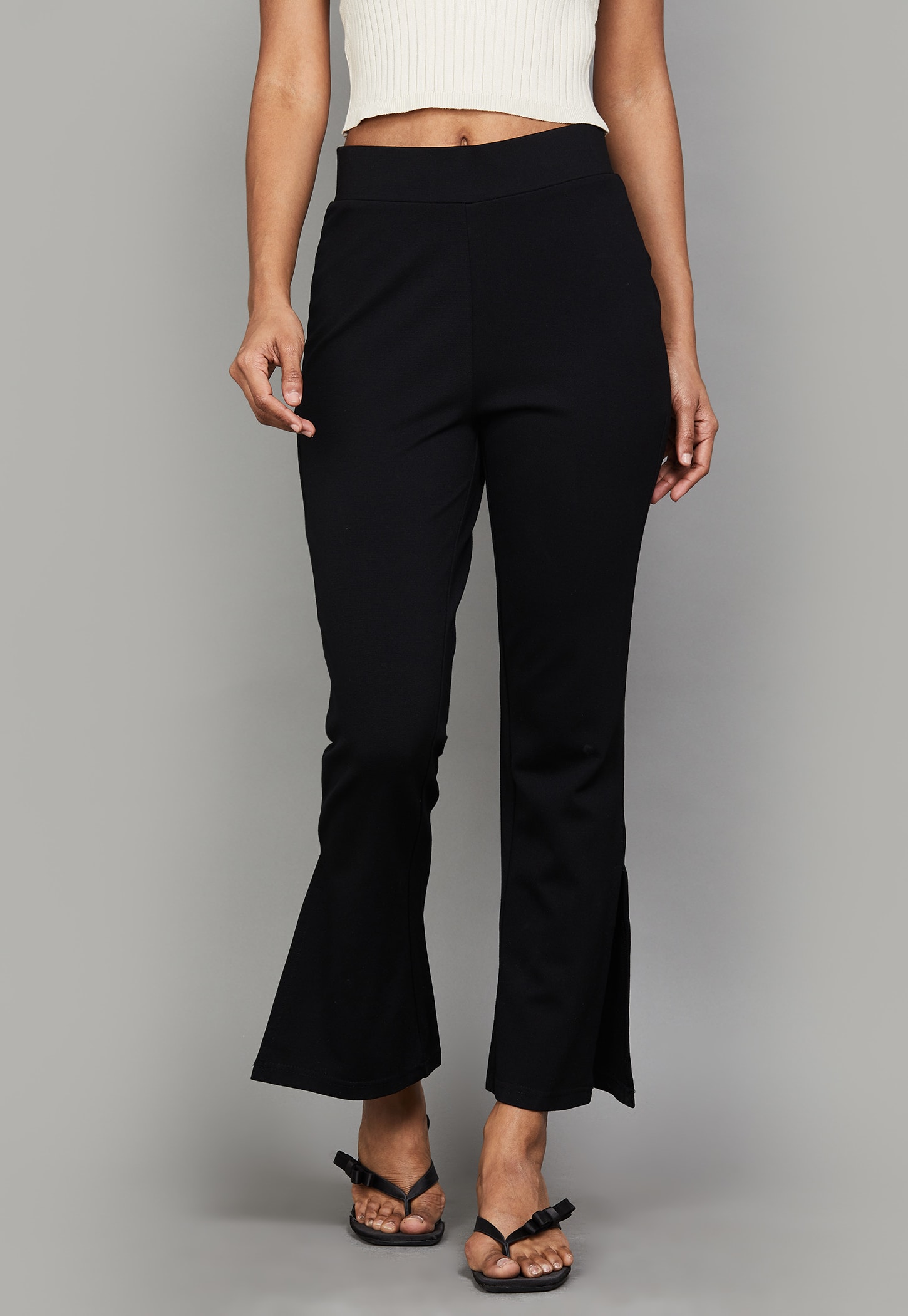 VERO MODA Solid Bootcut Trousers-picture-10