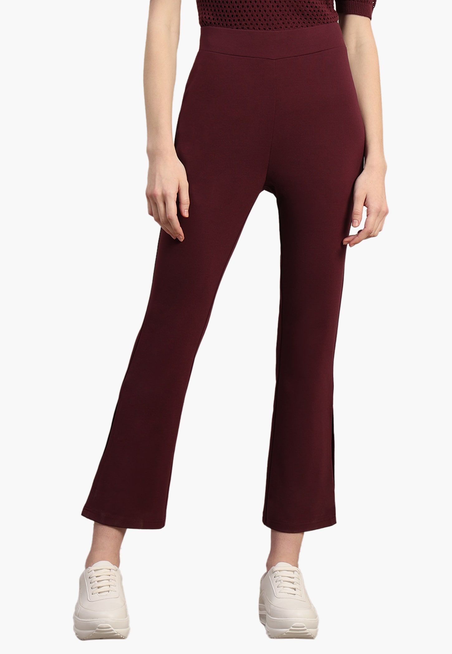 VERO MODA Solid Bootcut Trousers-picture-43