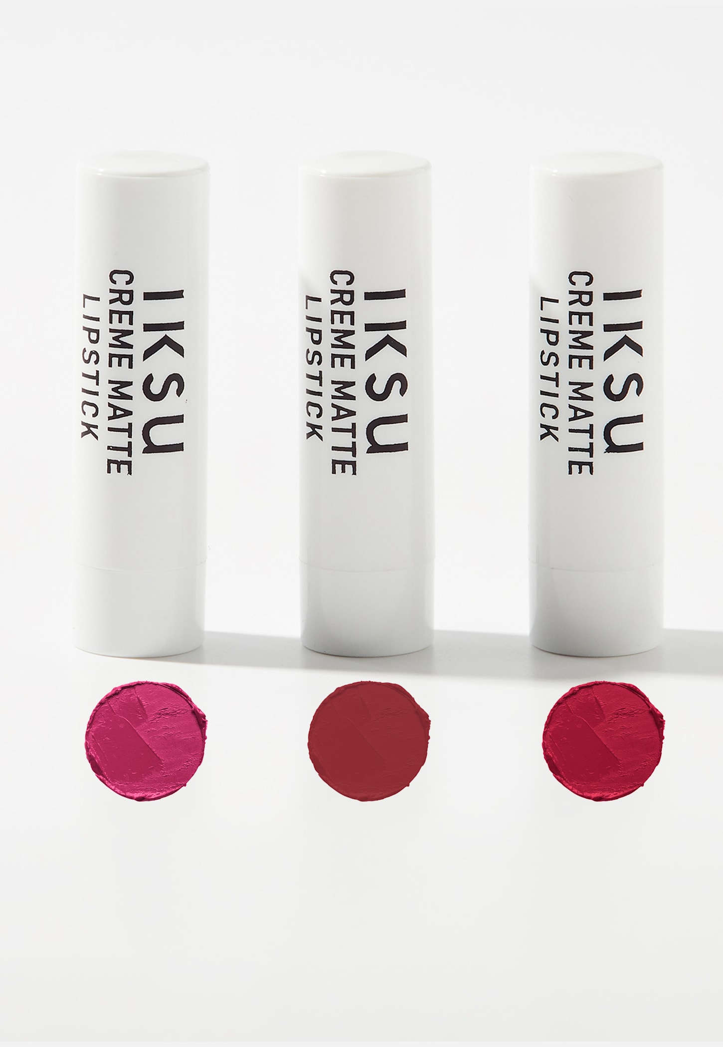 IKSU Suede Kiss Creme Matte Mini Lipstick Combo - Poppy Pink - 1.2g each-picture-35