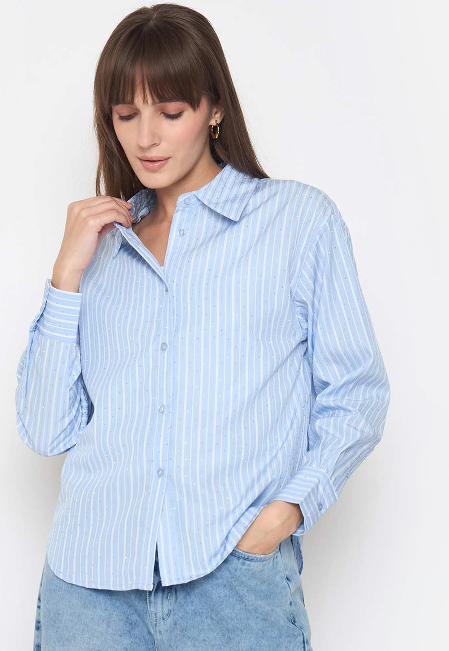 MADAME Striped Regular Fit Shirt-picture-38