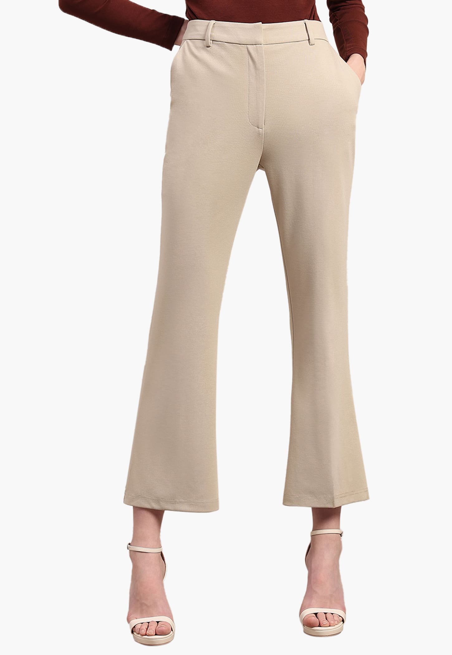 VERO MODA Solid Wide Leg Trousers-picture-19
