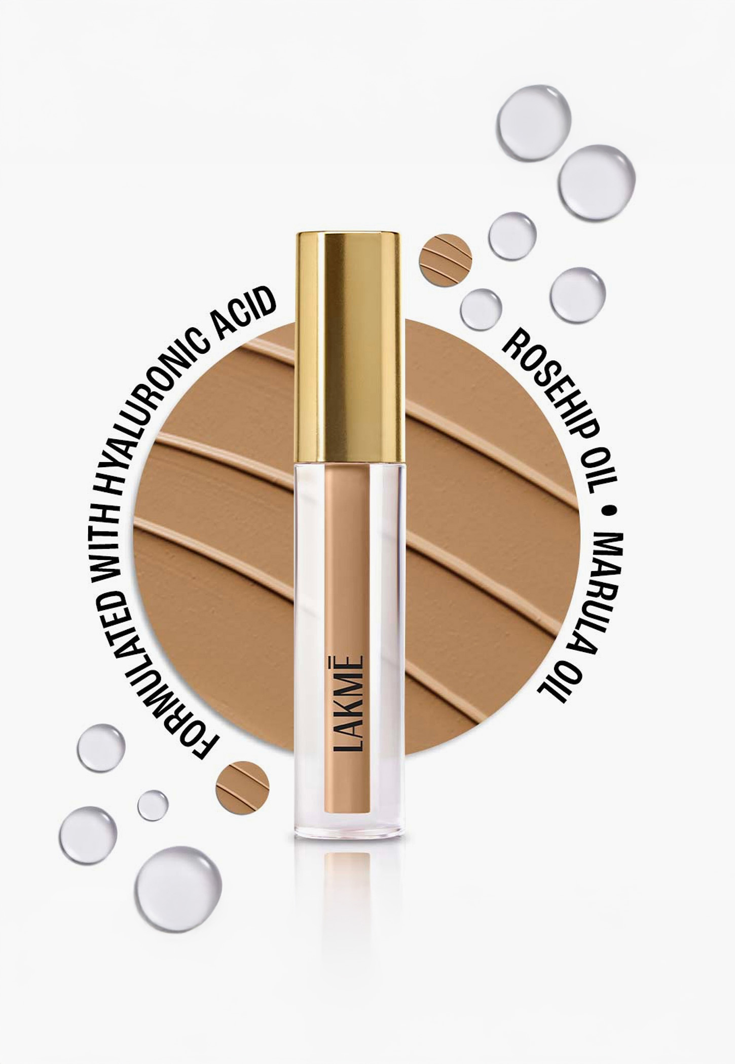 LAKME 9to5 Hya Matte Liquid Concealer - Almond - 2ml-image-32