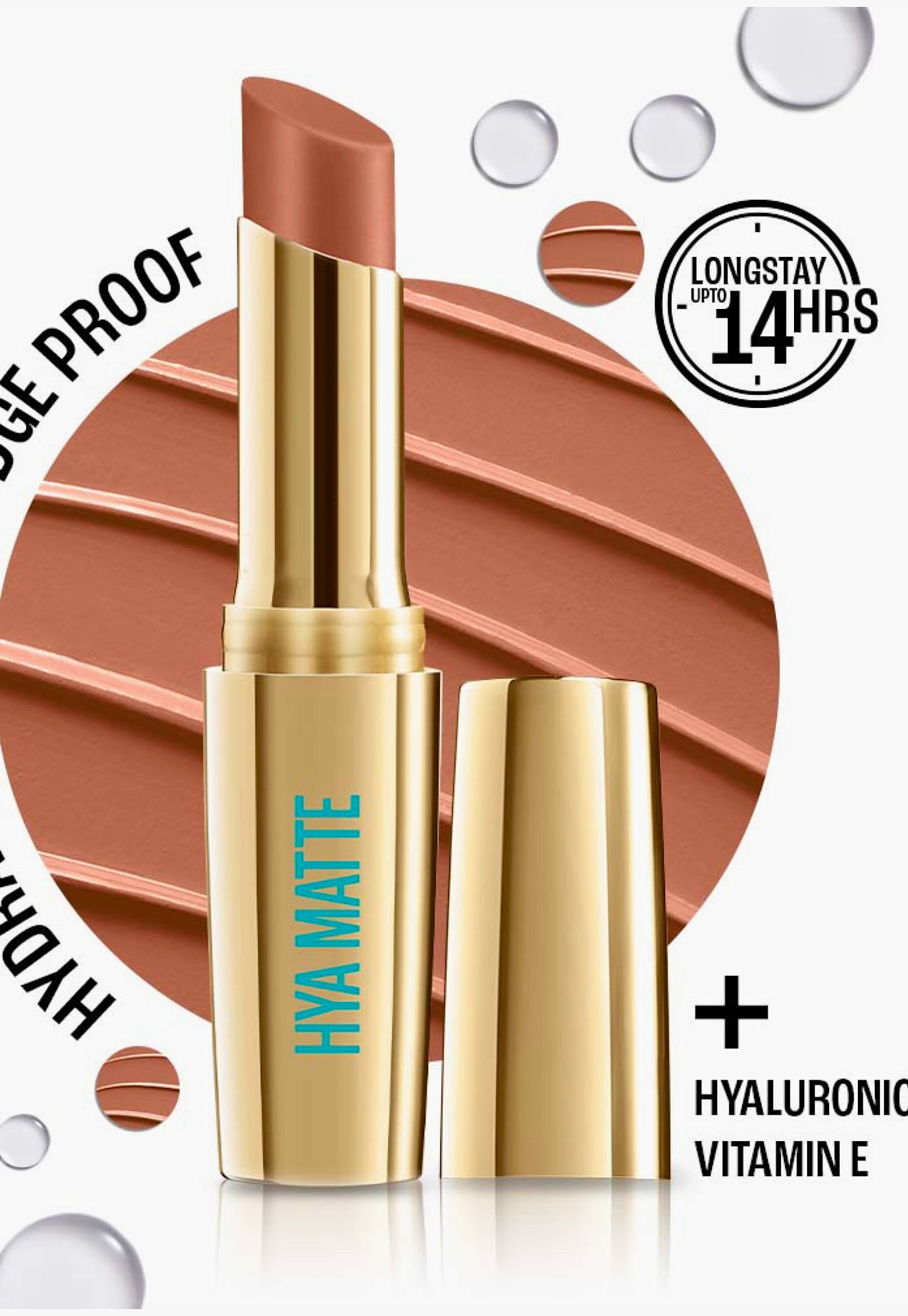 LAKME 9to5 Hya Matte Lipstick - Team Toffee - 3.6g-picture-19