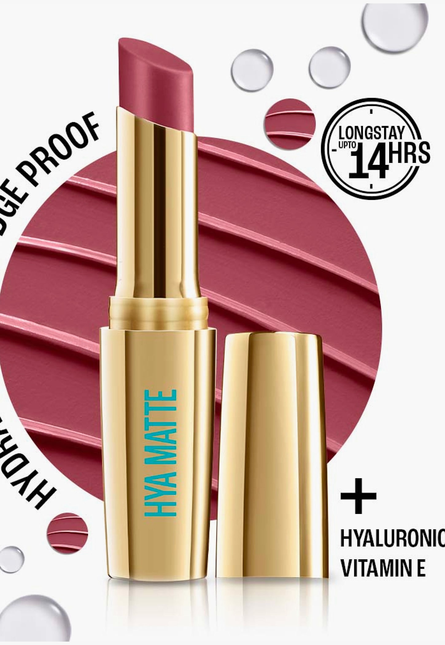 LAKME 9to5 Hya Matte Lipstick - Workday Rose - 3.6g-picture-24
