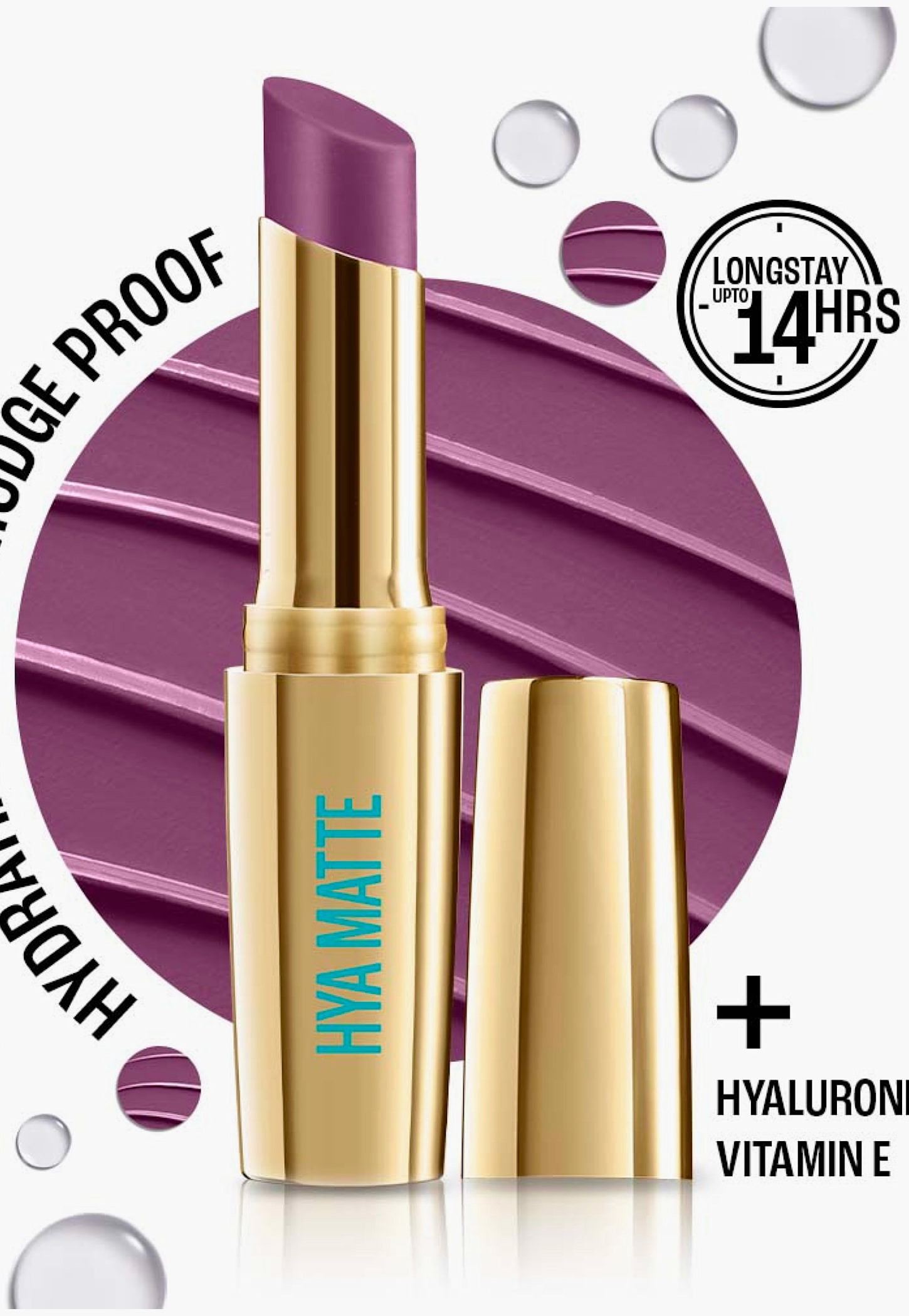 LAKME 9to5 Hya Matte Lipstick - Grape Goals - 3.6g-image-37