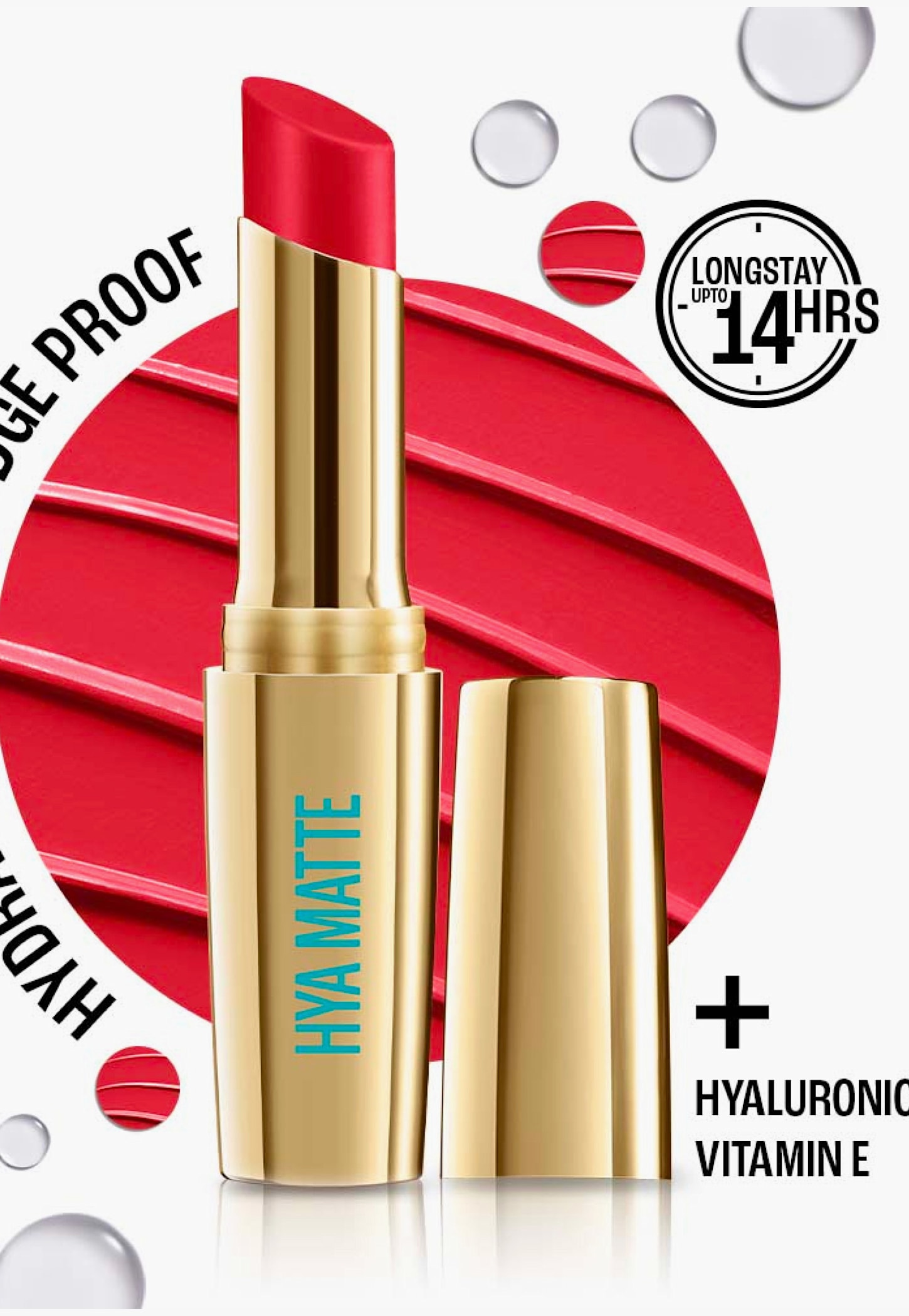 LAKME 9to5 Hya Matte Lipstick - Scarlet Strategy - 3.6g-picture-36