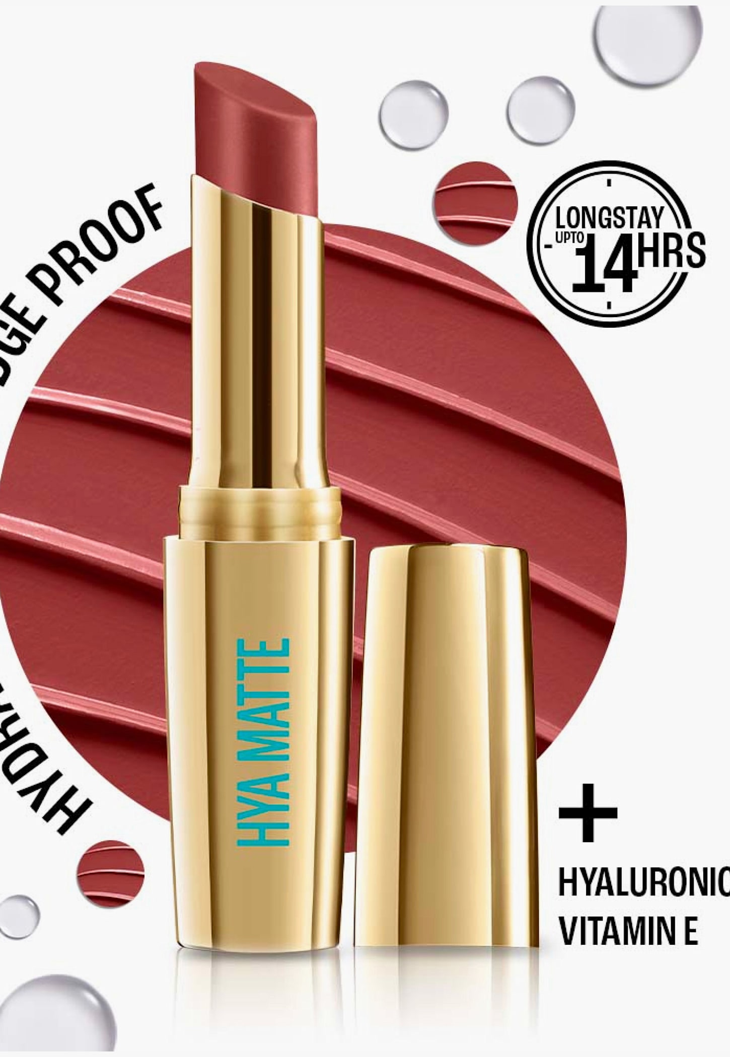 LAKME 9to5 Hya Matte Lipstick - Monday Mocha - 3.6g-picture-44