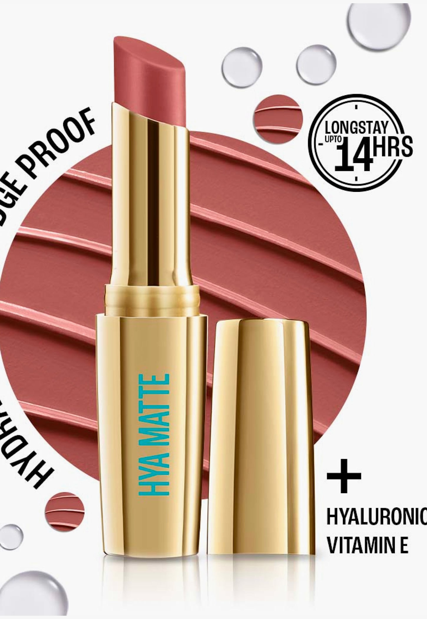 LAKME 9to5 Hya Matte Lipstick - Coffee Break - 3.6g-picture-21