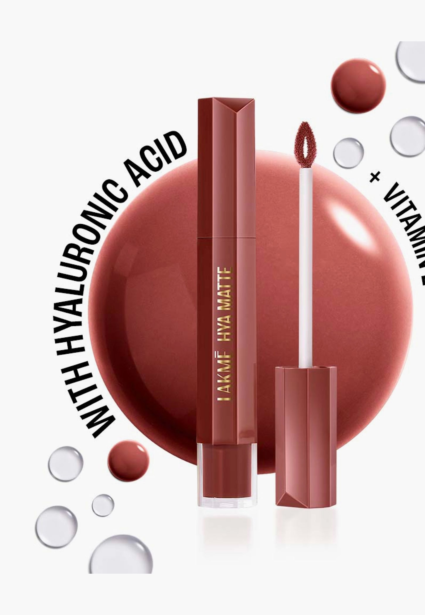 LAKME 9to5 Hya Matte Liquid Lipstick + Hyaluronic Acid - Vacation Nude - 5.3ml-picture-20
