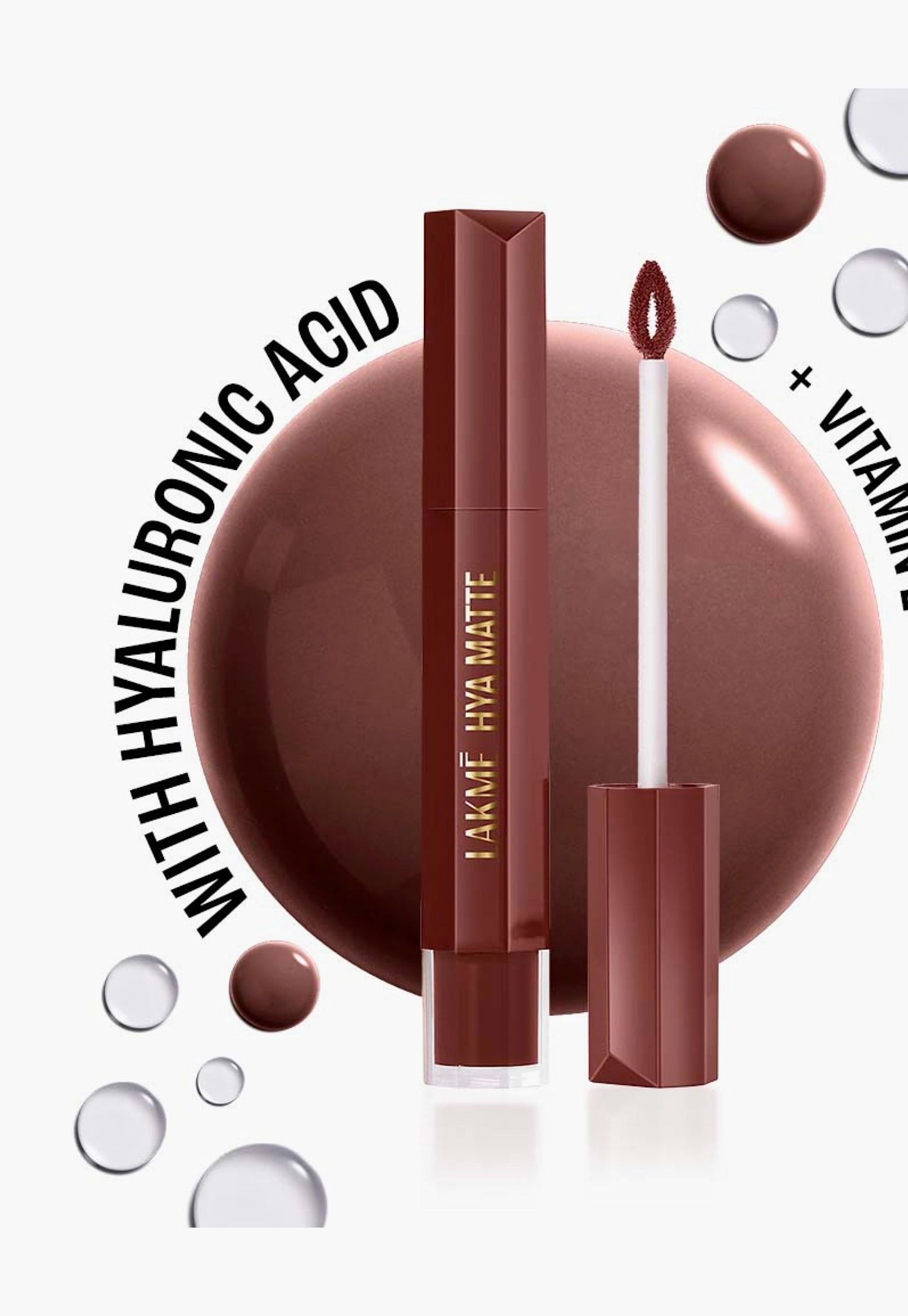 LAKME 9to5 Hya Matte Liquid Lipstick + Hyaluronic Acid - Monday Mocha - 5.3ml-picture-17