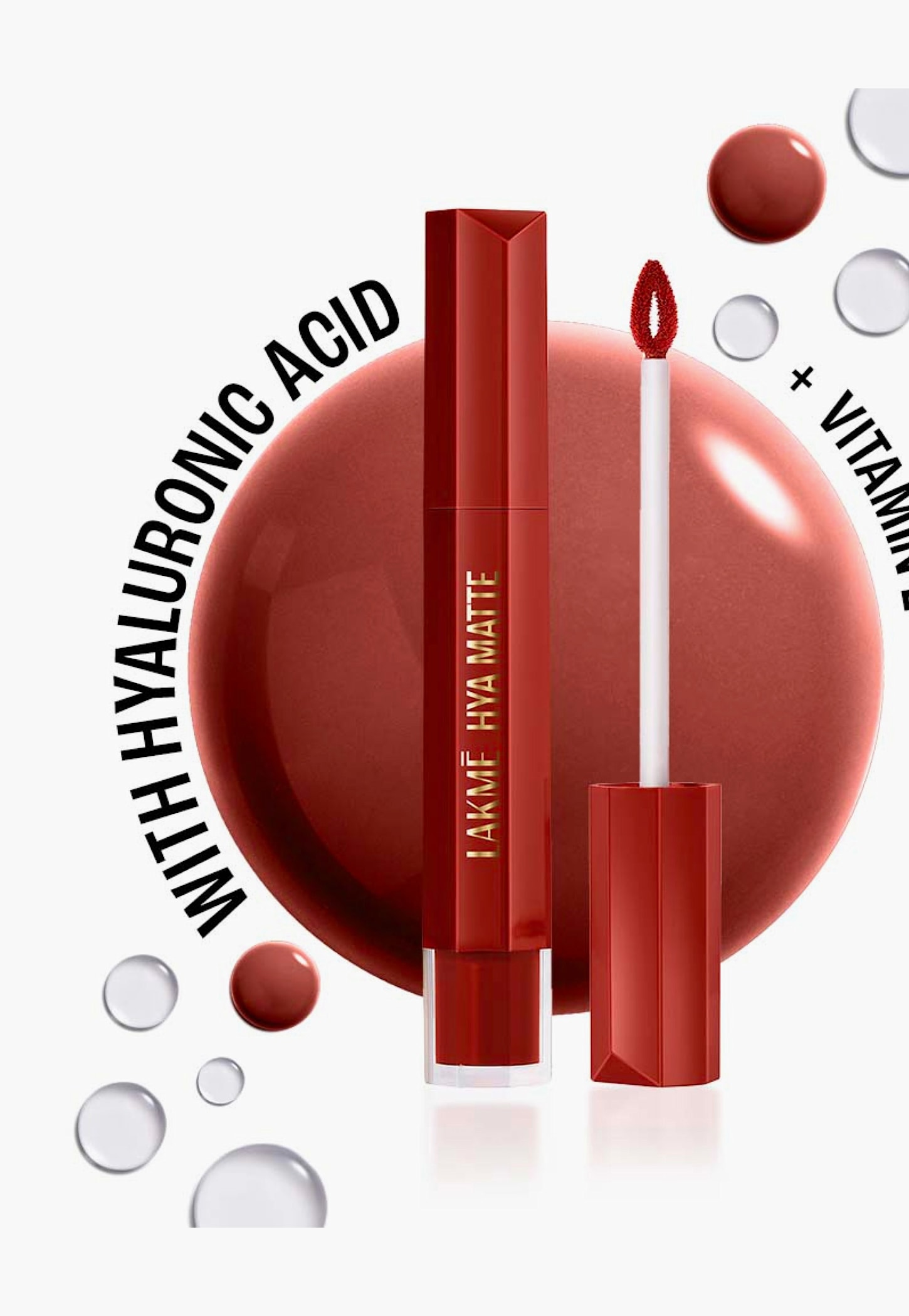 LAKME9to5 Hya Matte Liquid Lipstick + Hyaluronic Acid - Boss Lady Brick - 5.3ml-picture-54