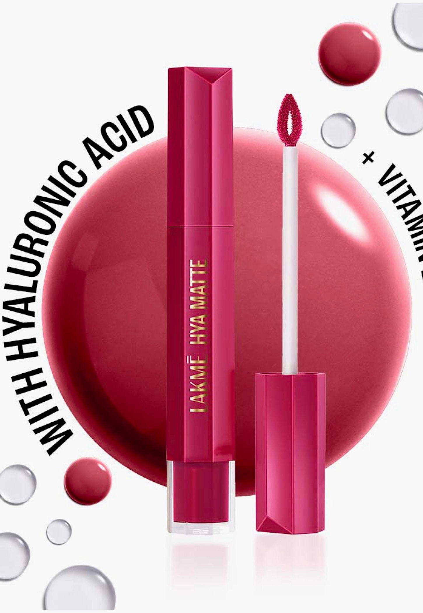 LAKME9to5 Hya Matte Liquid Lipstick + Hyaluronic Acid - Powersuit Pink - 5.3ml-image-1