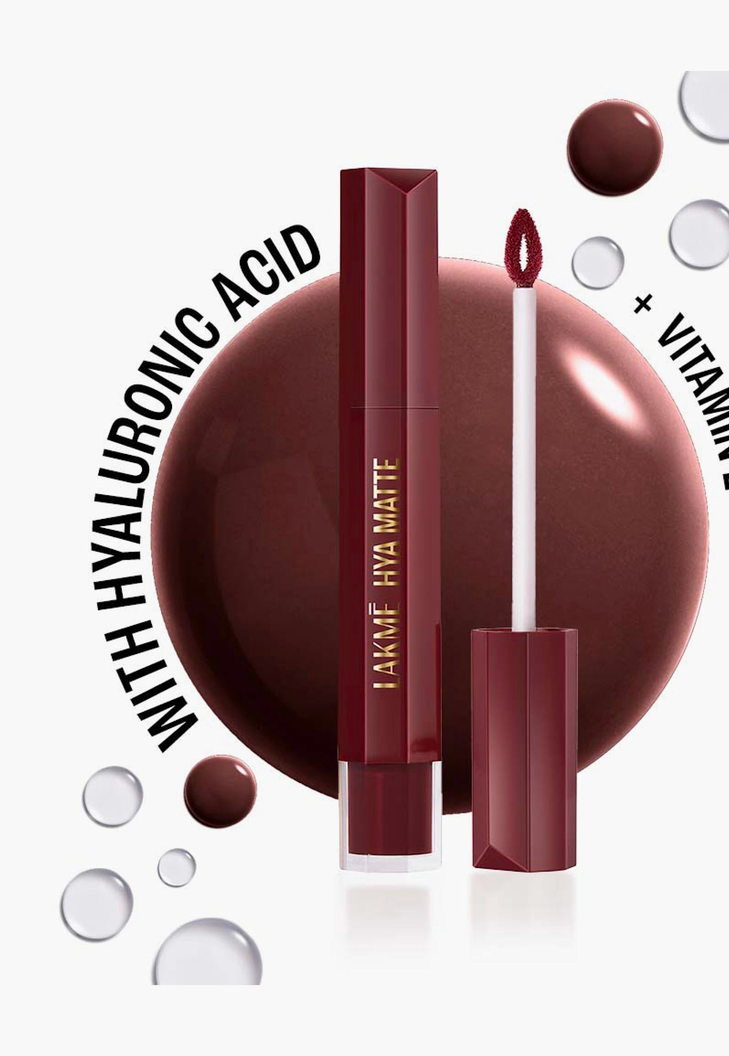 LAKME9to5 Hya Matte Liquid Lipstick + Hyaluronic Acid - Afterhours Wine - 5.3ml-picture-14