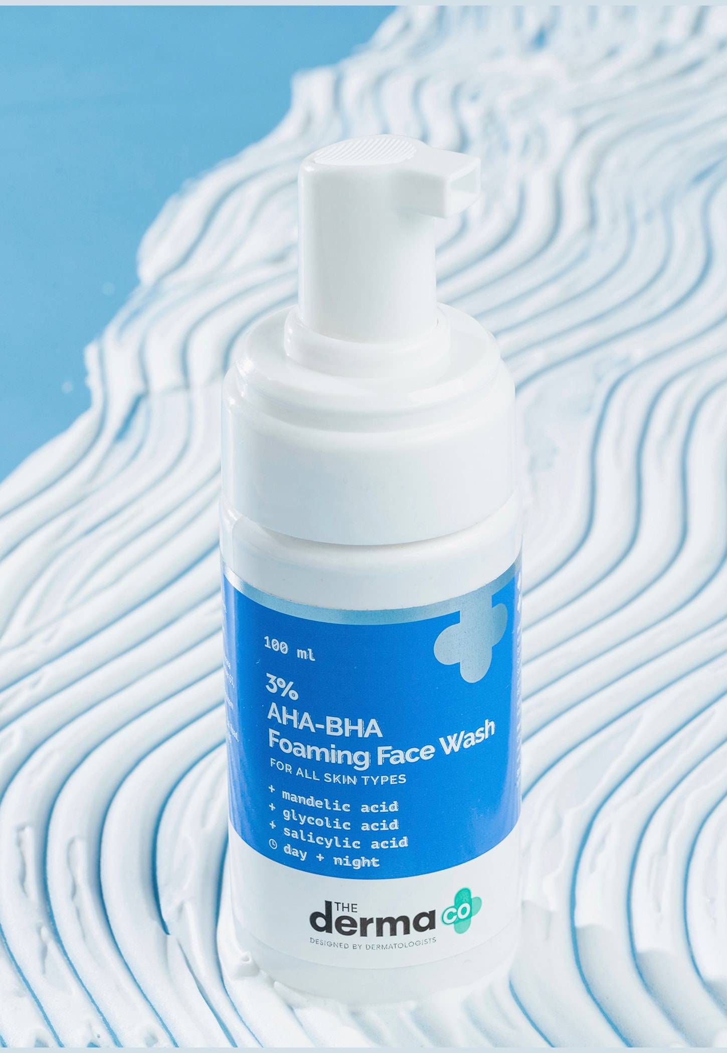 THE DERMA CO 3 Percent AHA-BHA Foaming Face Wash - 100ml-picture-54