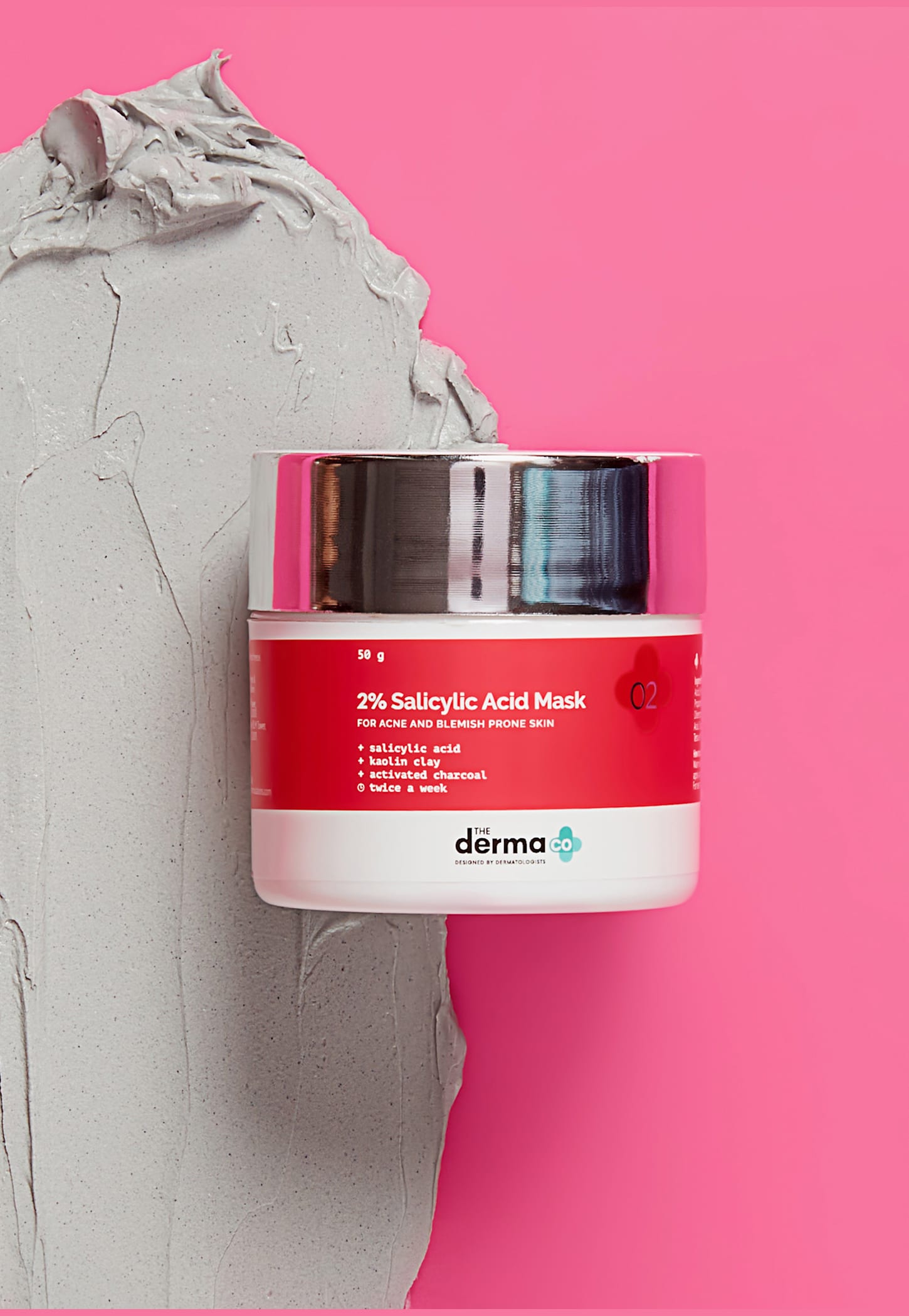 THE DERMA CO 2 Percent Salicylic Acid Mask - 50g-image-6