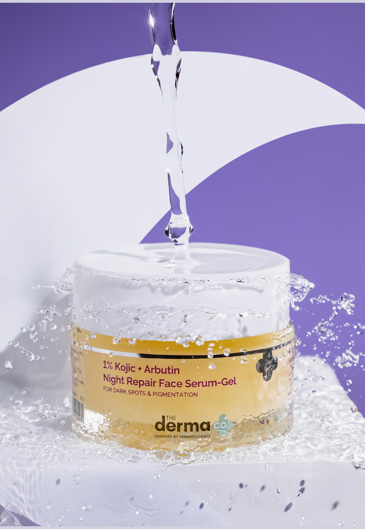 THE DERMA CO 1 Percent Kojic And Arbutin Night Repair Face Serum-Gel - 50g-picture-38