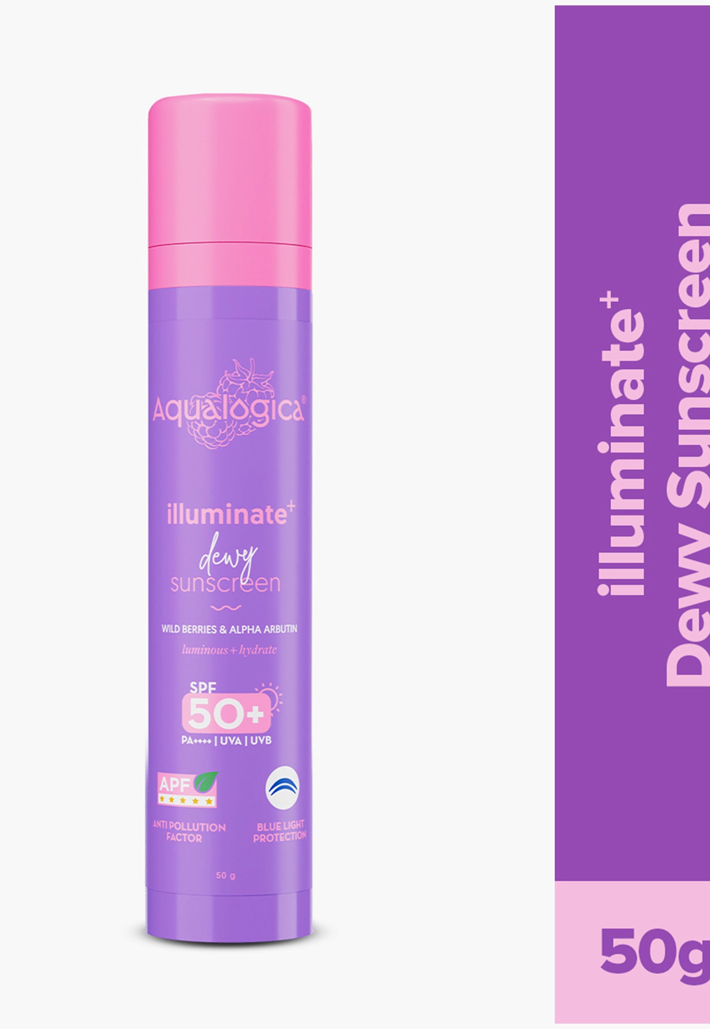 AQUALOGICA Illuminate And Dewy Sunscreen SPF 50Plus PA Plus - 50g-picture-47