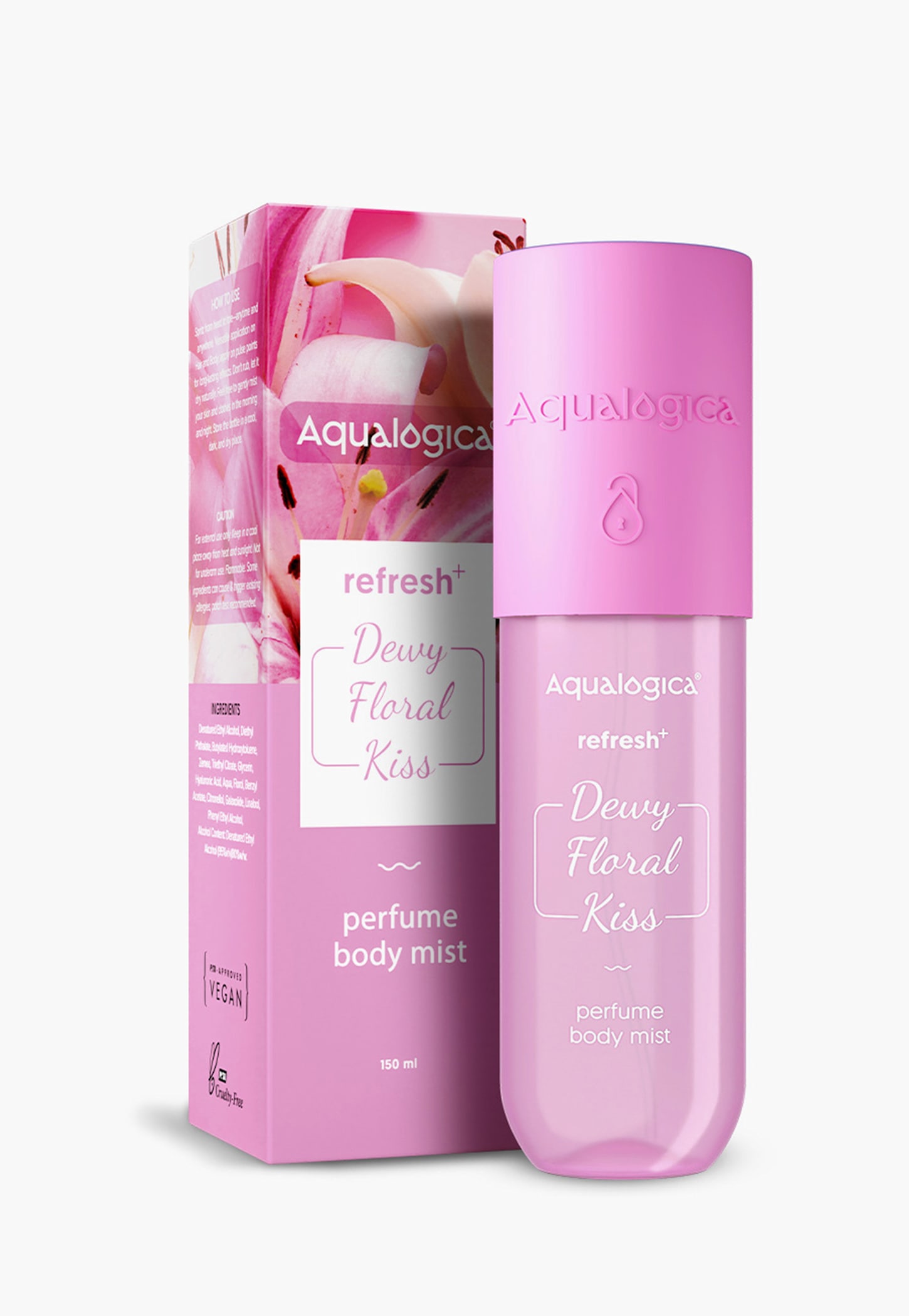 AQUALOGICA Refresh And Perfume Body Mist- Dewy Floral Kiss - 150ml-picture-21